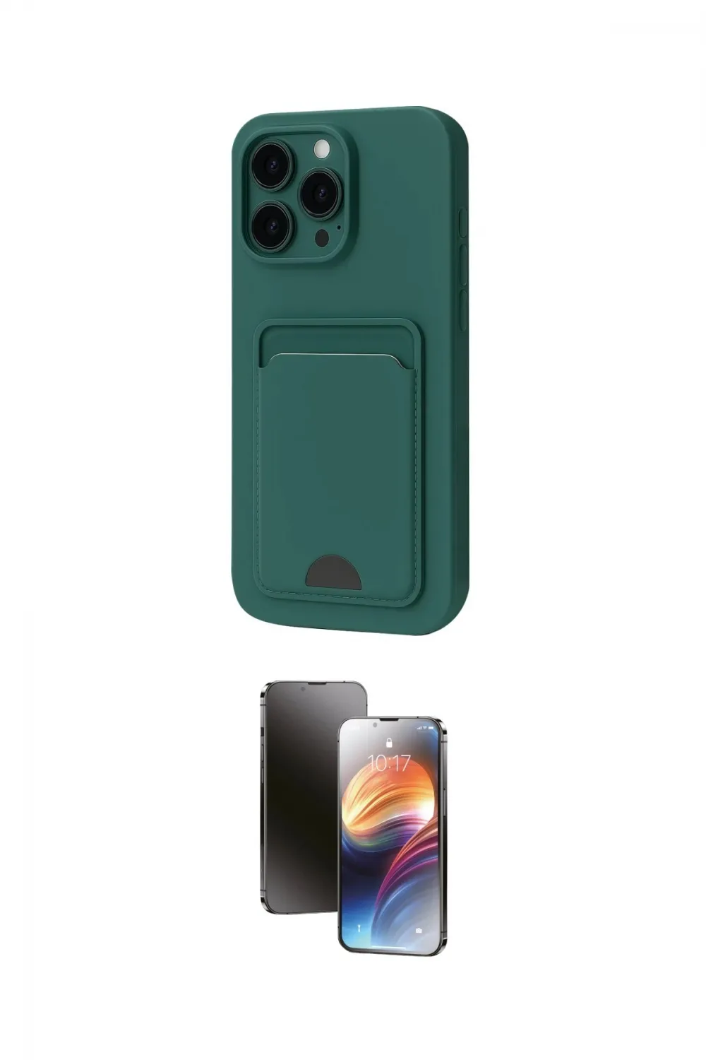 ieg™ iPhone 16 Pro Max Kılıf Vadi Çizgi Prime - Siyah 3D Antistatik Mat Seramik Nano Ekran Koruyucu