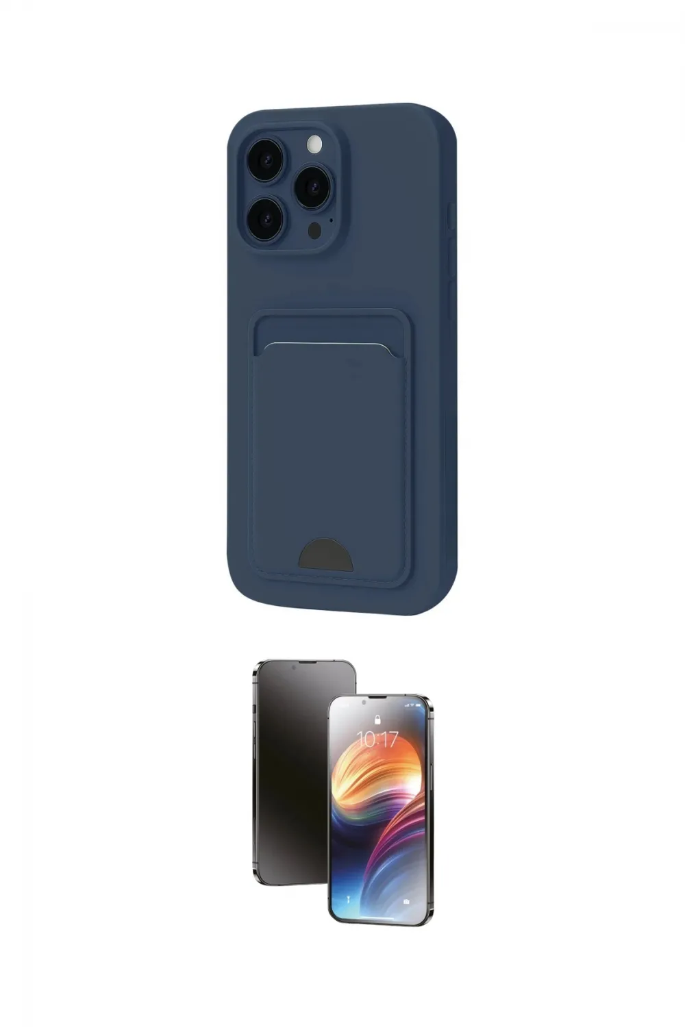 ieg™ iPhone 16 Pro Max Kılıf Vadi Çizgi Prime - Siyah 3D Antistatik Mat Seramik Nano Ekran Koruyucu