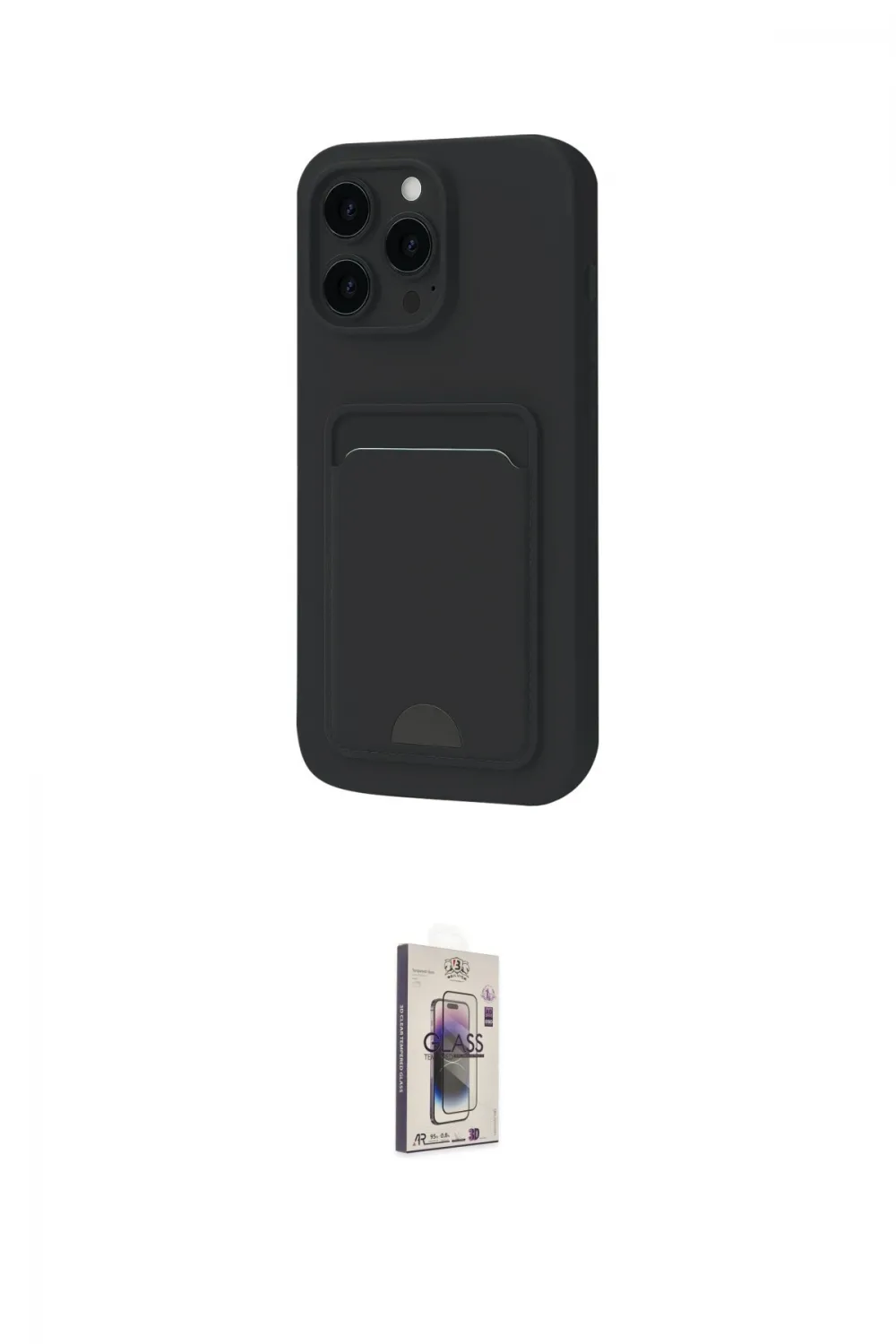 ieg™ iPhone 16 Pro Max Kılıf Vadi Çizgi Prime - Siyah Bilvis 3D Cam Ekran Koruyucu