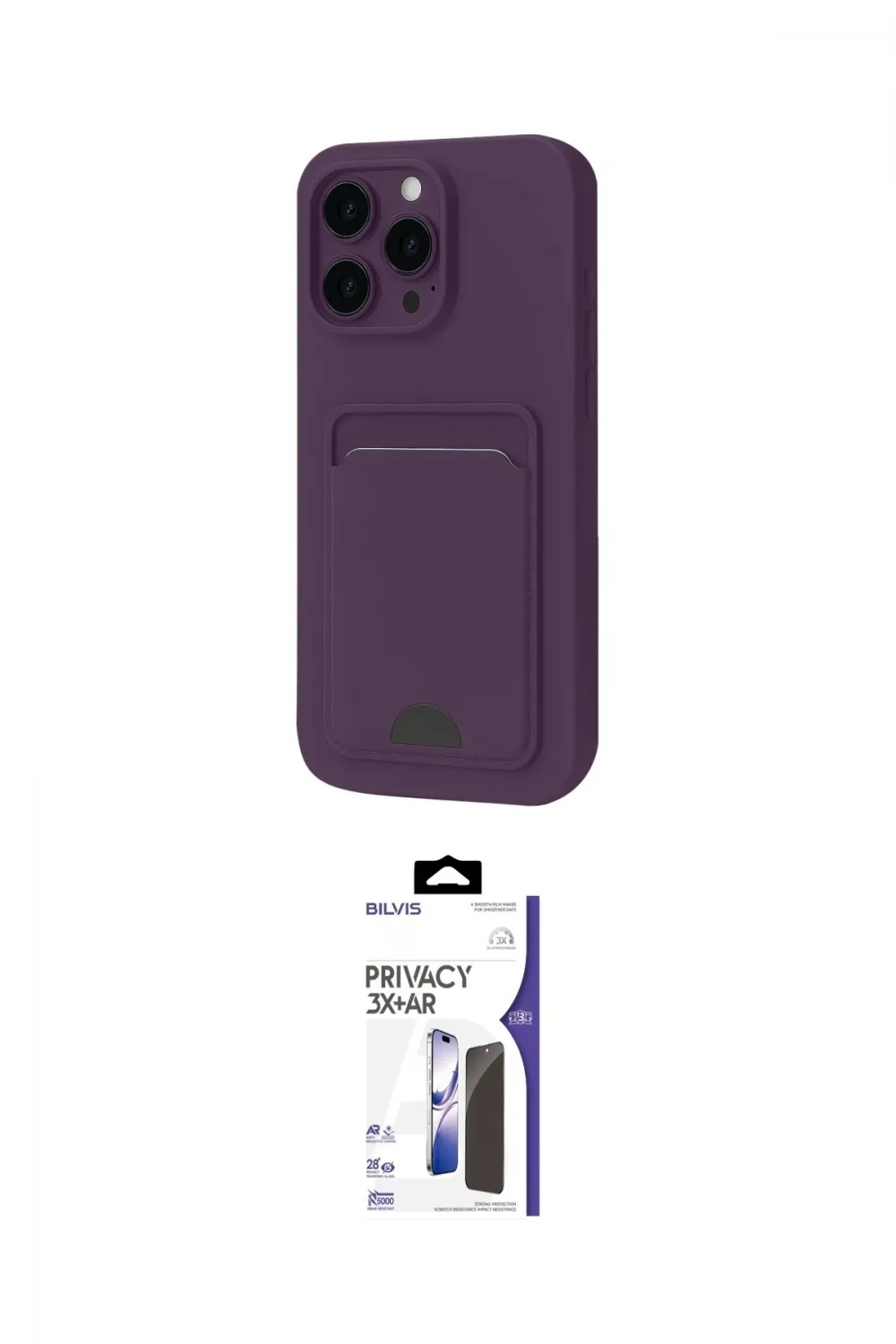 ieg™ iPhone 16 Pro Max Kılıf Vadi Çizgi Prime - Siyah Bilvis 3X AR Hayalet Cam Ekran Koruyucu