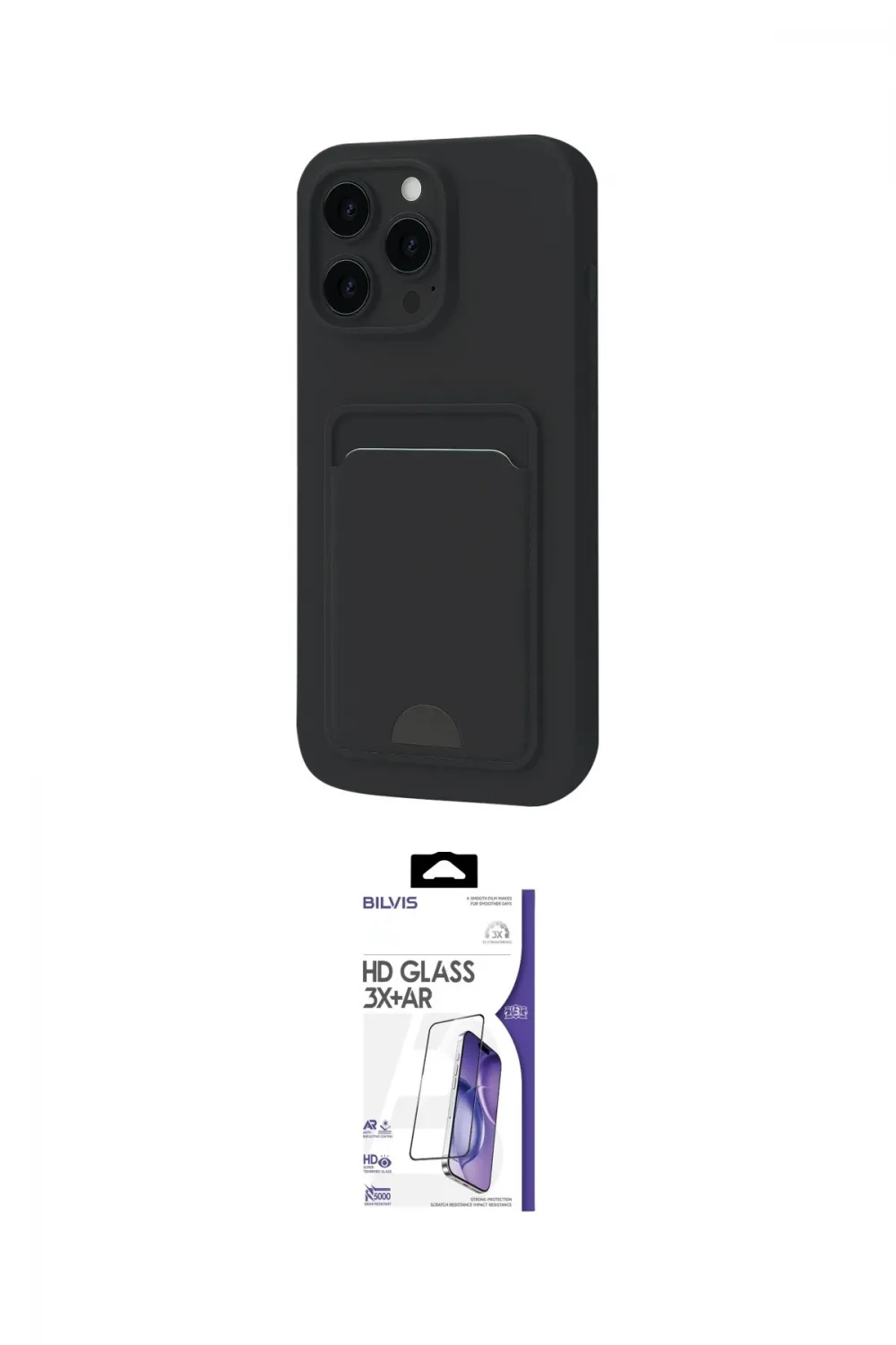 ieg™ iPhone 16 Pro Max Kılıf Vadi Çizgi Prime - Siyah Bilvis 3X AR HD Cam Ekran Koruyucu