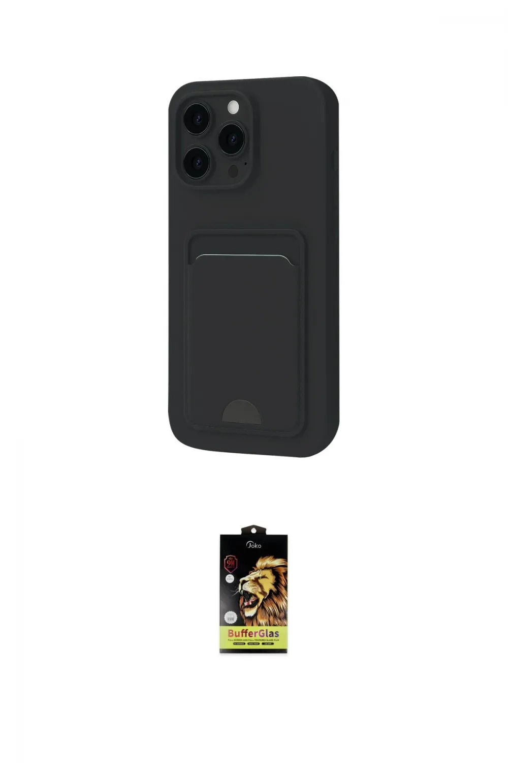 ieg™ iPhone 16 Pro Max Kılıf Vadi Çizgi Prime - Siyah Buffer Cam Ekran Koruyucu