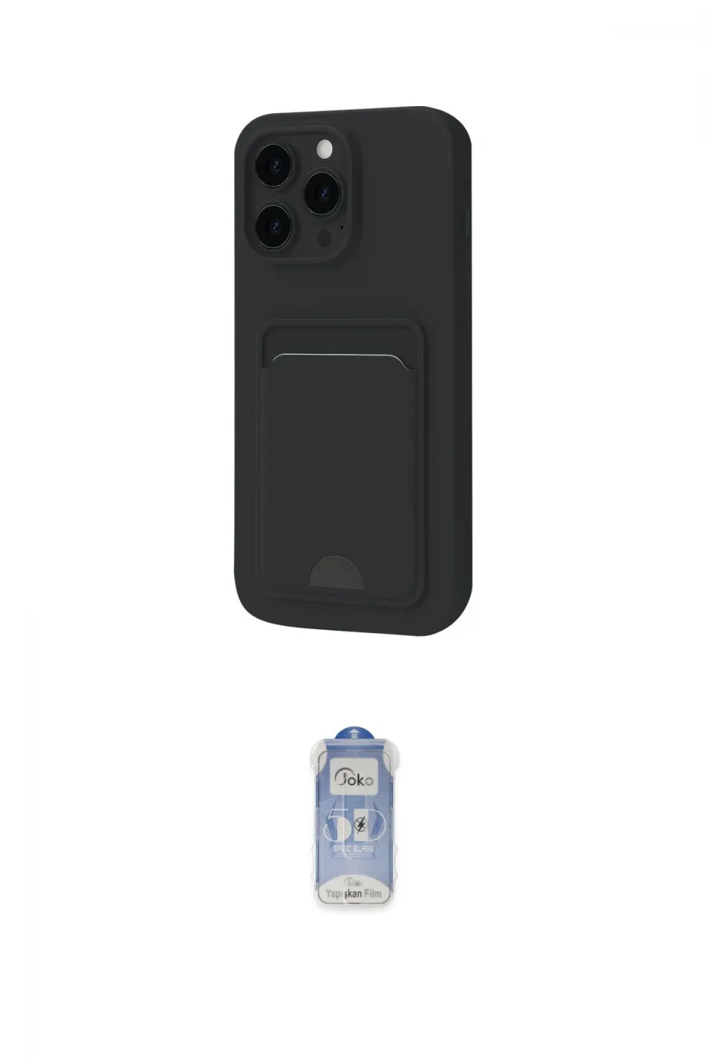 ieg™ iPhone 16 Pro Max Kılıf Vadi Çizgi Prime - Siyah Joko Magic 5D Cam