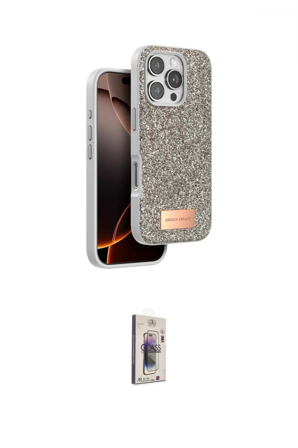 ieg™ iPhone 16 Pro Max Kılıf Vadi Klasik Serisi - Siyah Bilvis 3D Cam Ekran Koruyucu