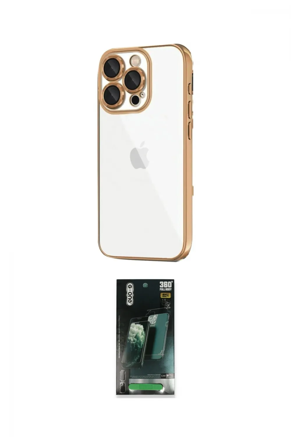 ieg™ iPhone 16 Pro Max Kılıf Vadi Minimal - Siyah 360 Mat Full Body Arka Koruyucu