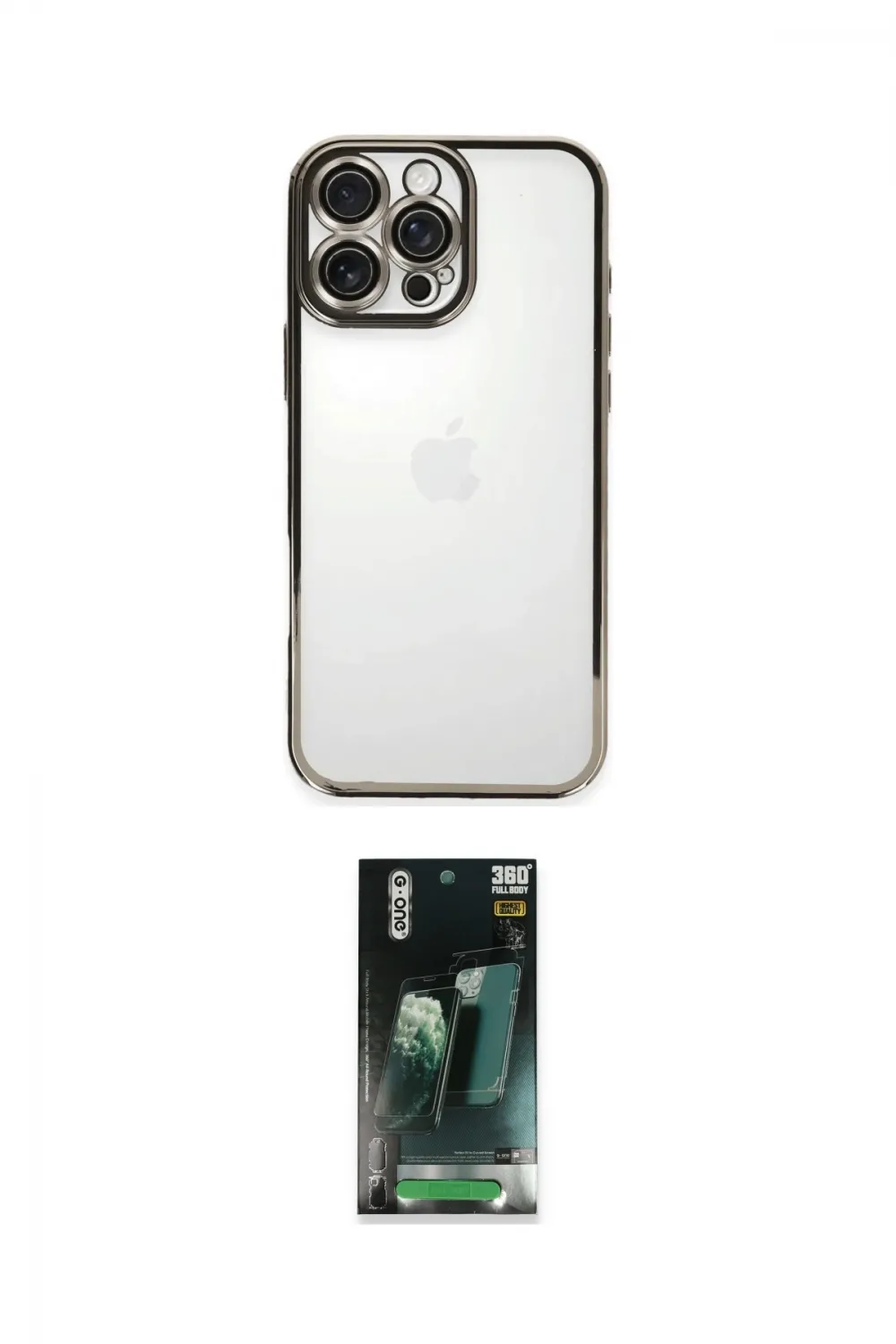 ieg™ iPhone 16 Pro Max Kılıf Vadi Minimal - Siyah 360 Mat Full Body Arka Koruyucu