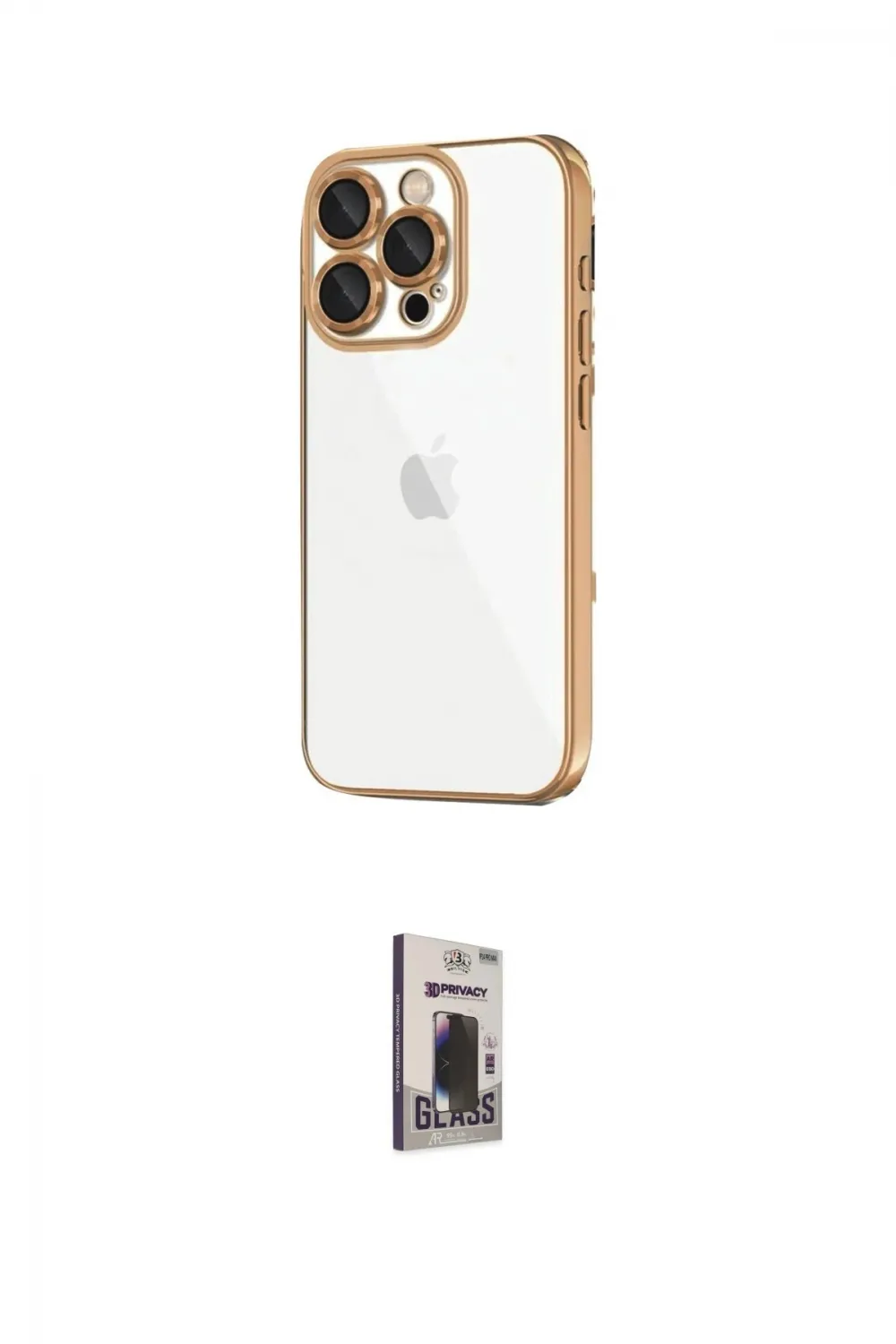 ieg™ iPhone 16 Pro Max Kılıf Vadi Minimal - Siyah Bilvis Hayalet Cam Ekran Koruyucu