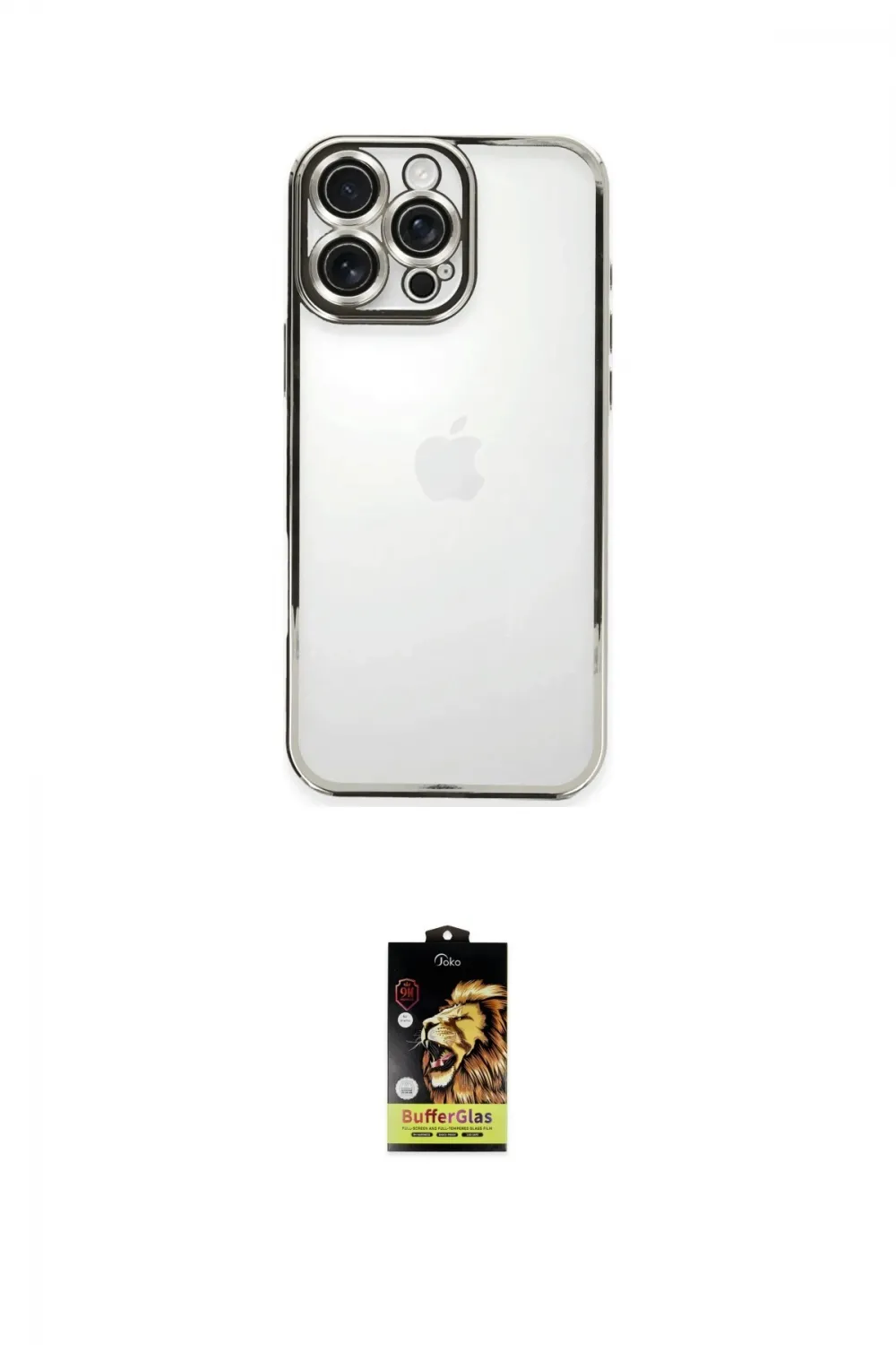 ieg™ iPhone 16 Pro Max Kılıf Vadi Minimal - Siyah Buffer Cam Ekran Koruyucu