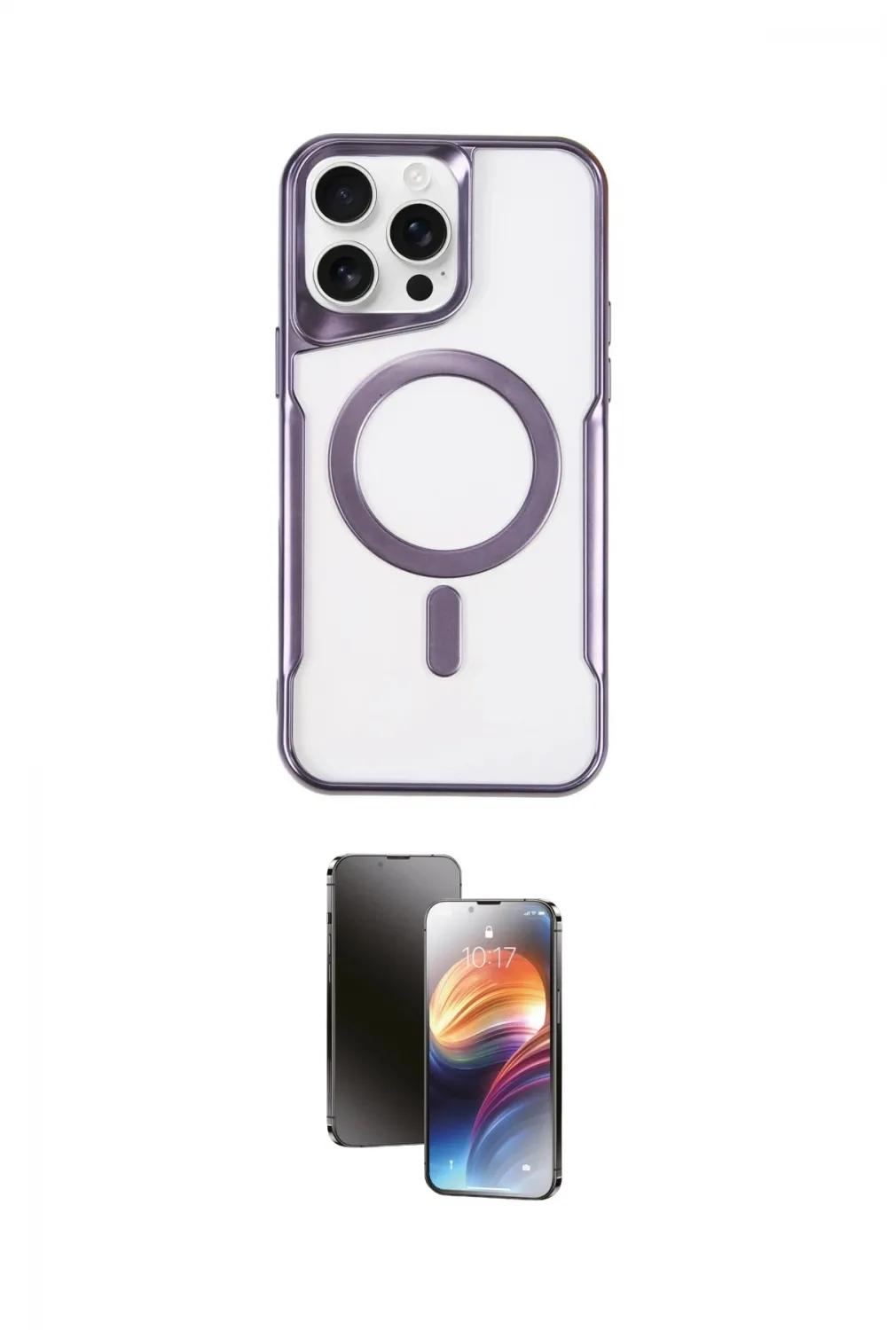 ieg™ iPhone 16 Pro Max Kılıf Yadigar Klasik Özel Seri - Siyah 3D Antistatik Mat Seramik Nano Ekran Koruyucu
