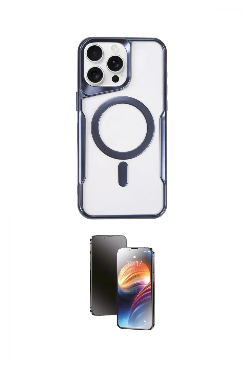 ieg™ iPhone 16 Pro Max Kılıf Yadigar Klasik Özel Seri - Siyah 3D Antistatik Mat Seramik Nano Ekran Koruyucu