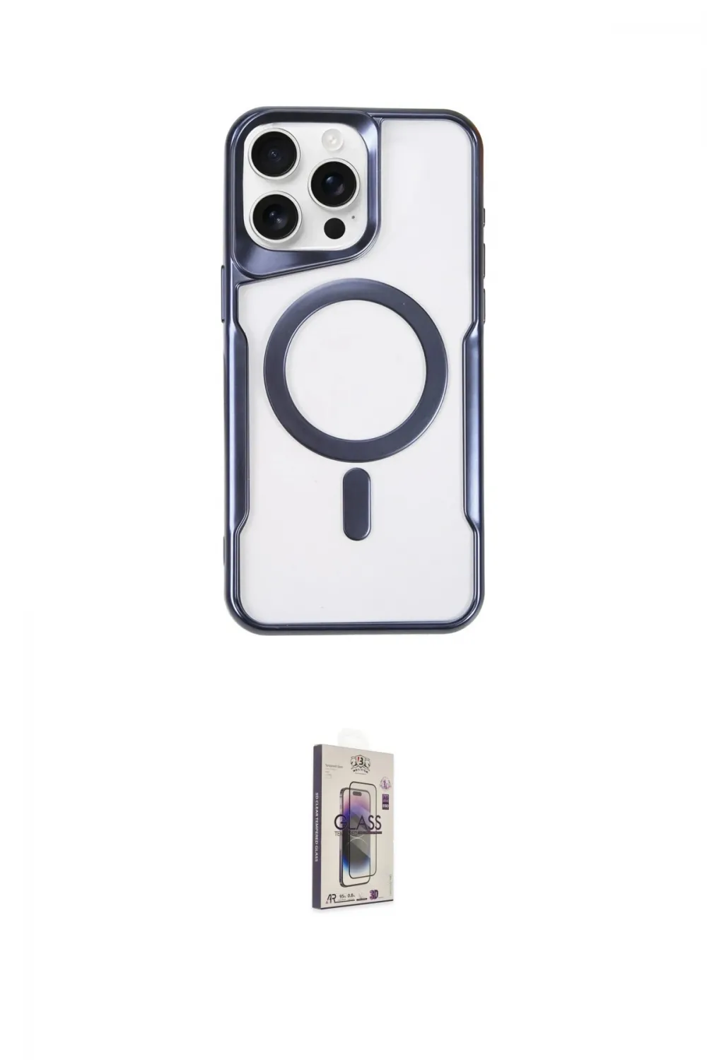 ieg™ iPhone 16 Pro Max Kılıf Yadigar Klasik Özel Seri - Siyah Bilvis 3D Cam Ekran Koruyucu
