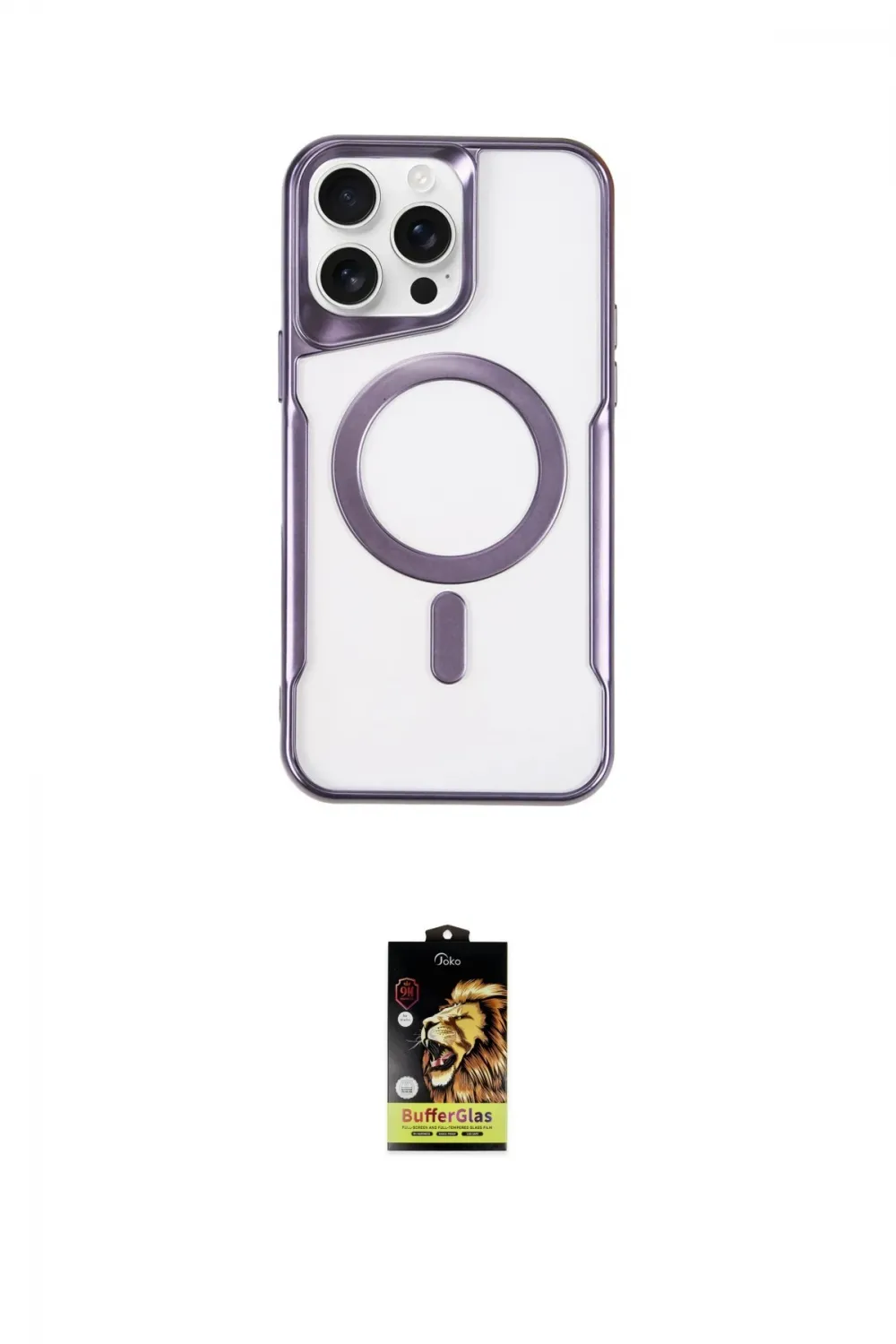 ieg™ iPhone 16 Pro Max Kılıf Yadigar Klasik Özel Seri - Siyah Buffer Cam Ekran Koruyucu