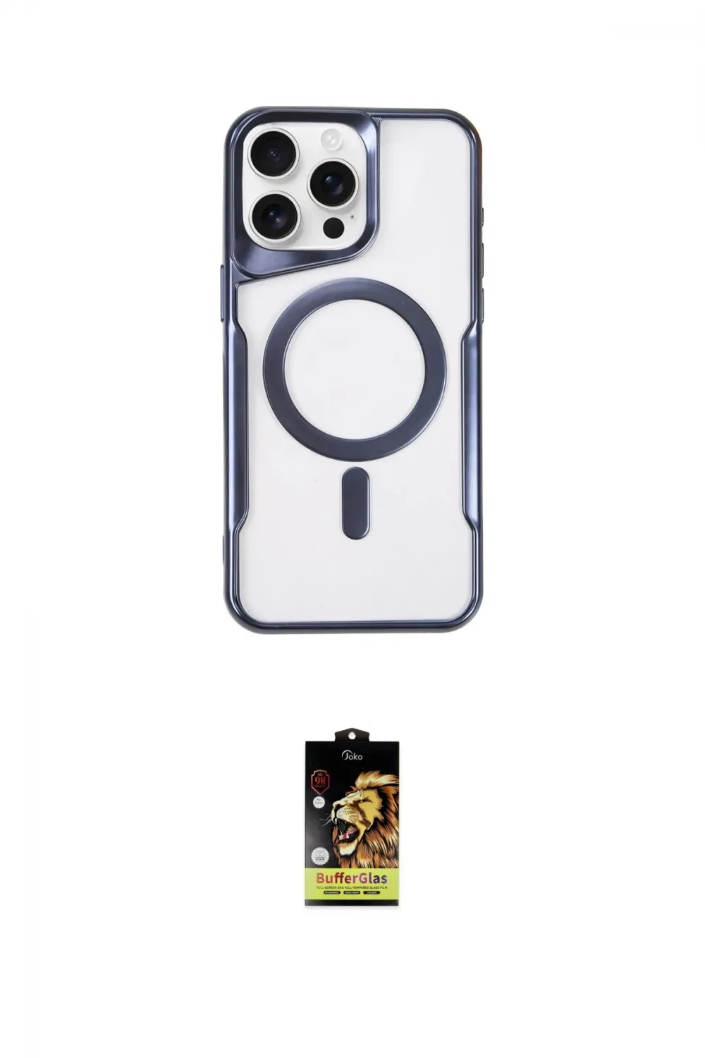 ieg™ iPhone 16 Pro Max Kılıf Yadigar Klasik Özel Seri - Siyah Buffer Cam Ekran Koruyucu
