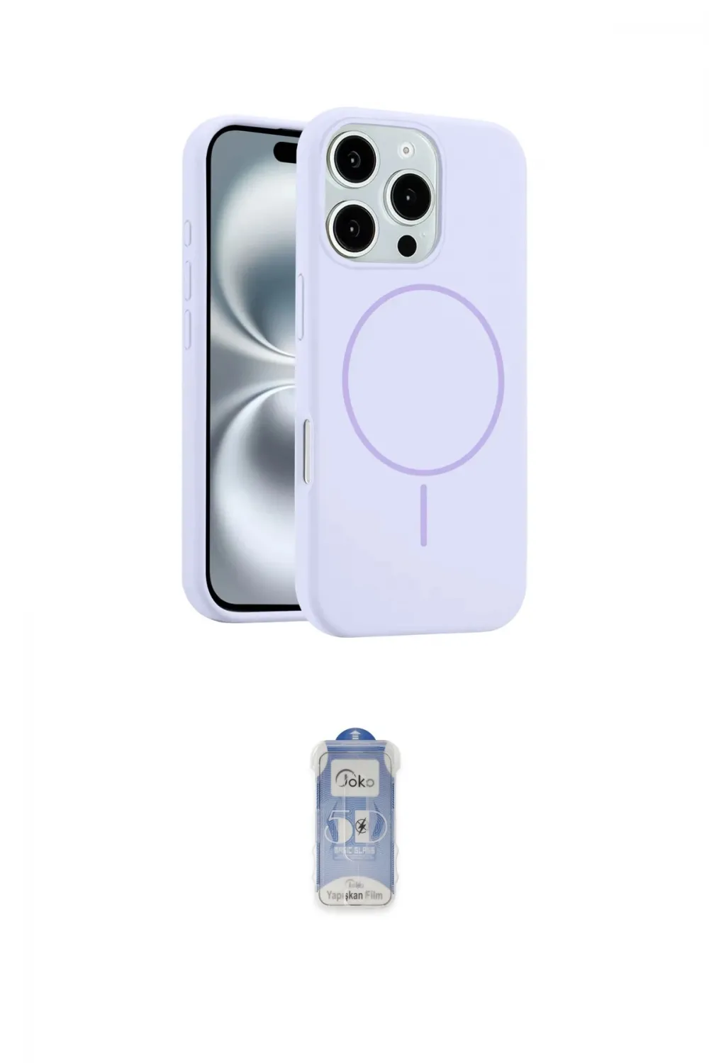 ieg™ iPhone 16 Pro Max Kılıf Yankı Form Serisi - Siyah Joko Magic 5D Cam