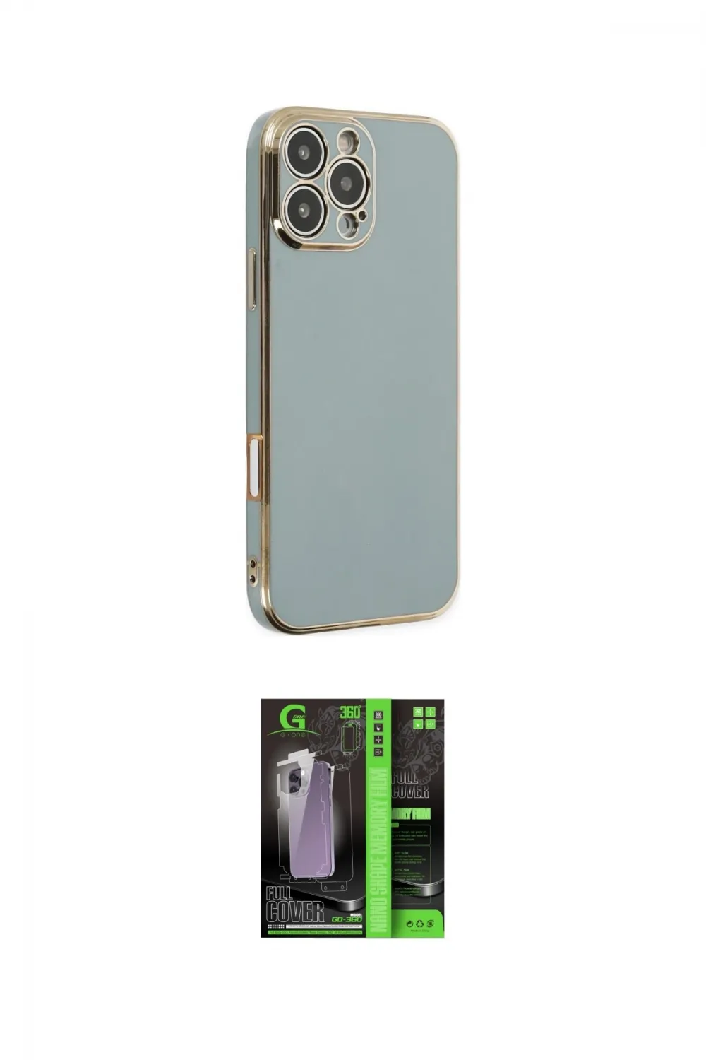 ieg™ iPhone 16 Pro Max Kılıf Yankı Serisi - Şeffaf 360 Full Body Arka Koruyucu