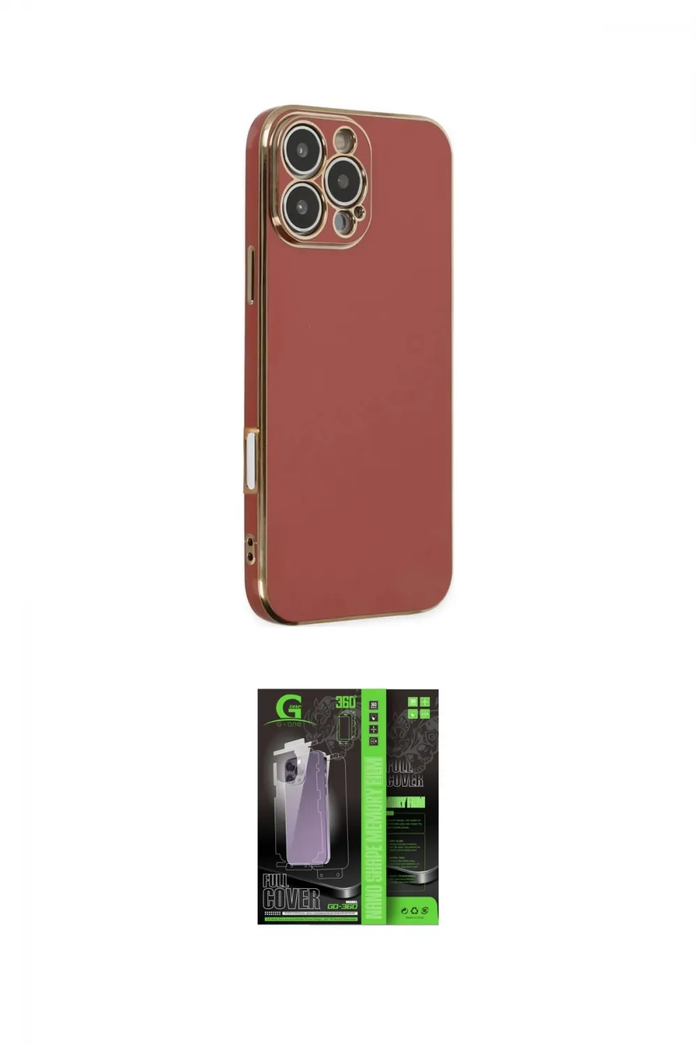 ieg™ iPhone 16 Pro Max Kılıf Yankı Serisi - Şeffaf 360 Full Body Arka Koruyucu