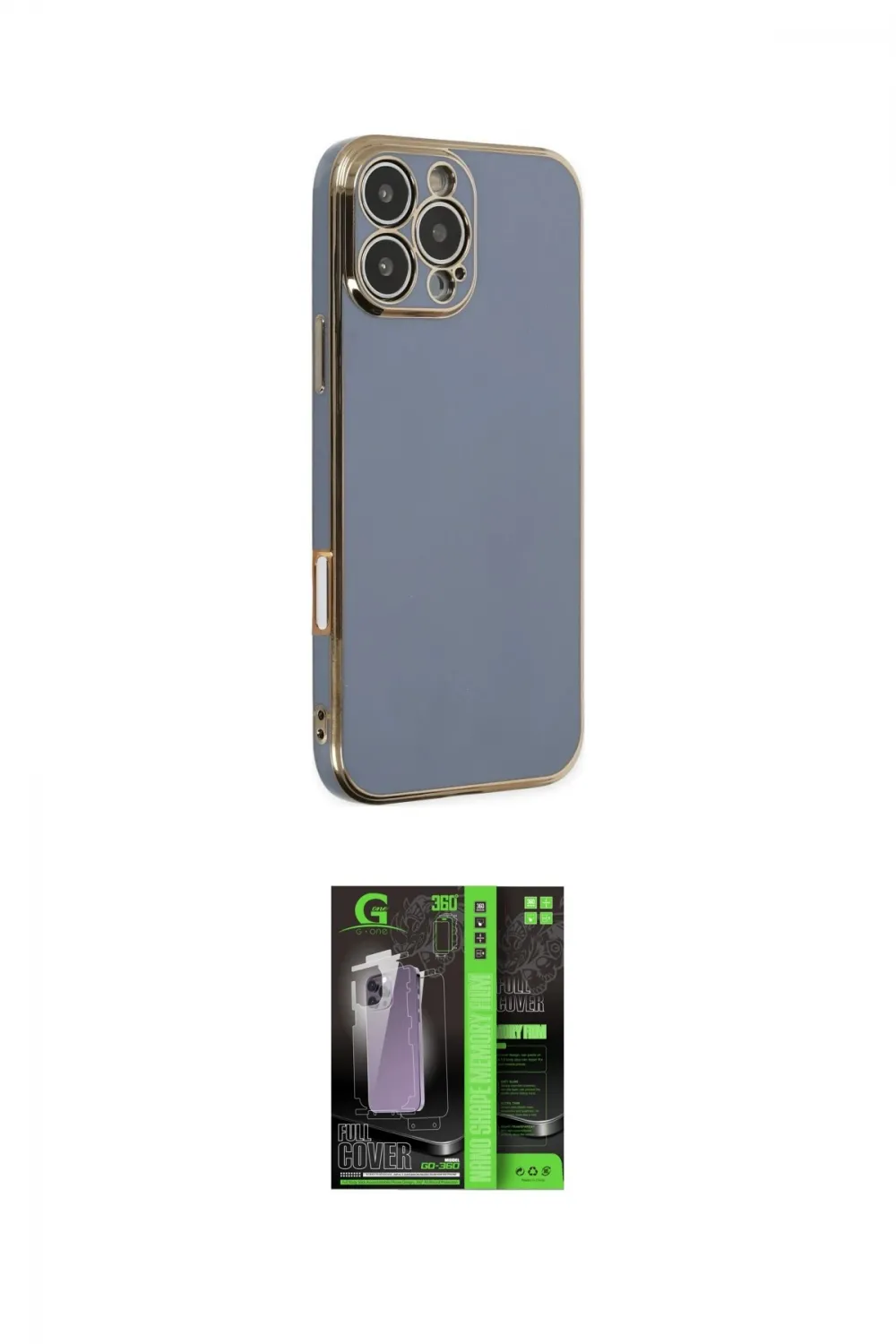 ieg™ iPhone 16 Pro Max Kılıf Yankı Serisi - Şeffaf 360 Full Body Arka Koruyucu