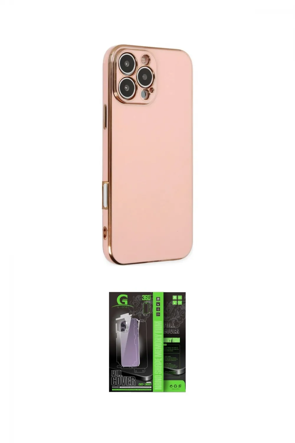 ieg™ iPhone 16 Pro Max Kılıf Yankı Serisi - Şeffaf 360 Full Body Arka Koruyucu