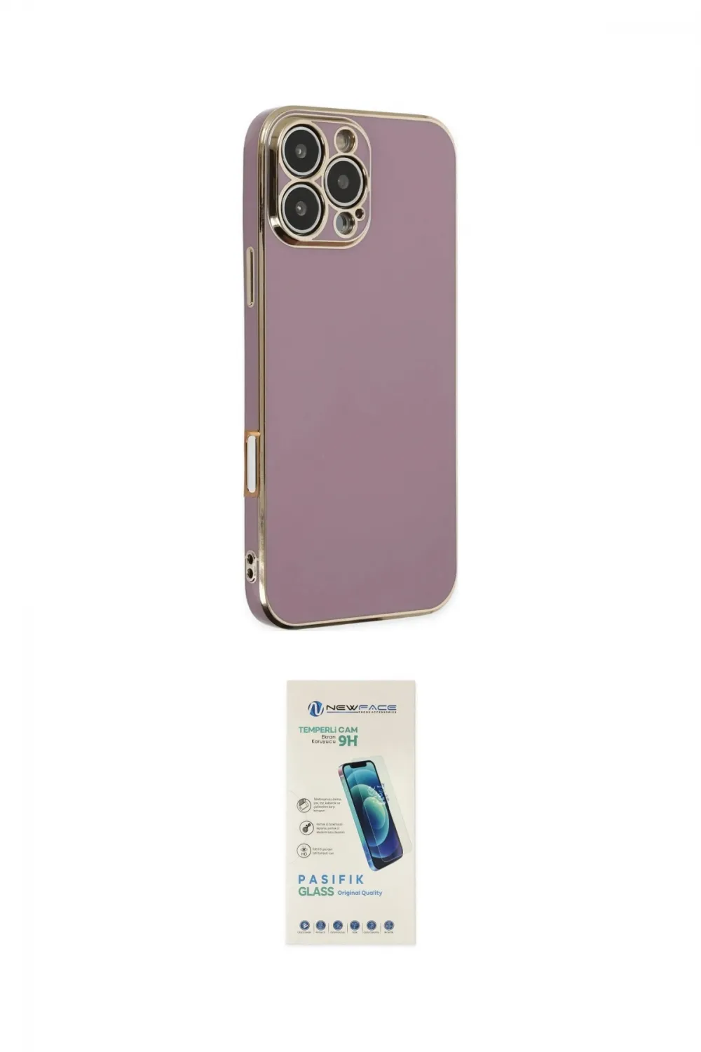 ieg™ iPhone 16 Pro Max Kılıf Yankı Serisi - Şeffaf Pasifik Cam Ekran Koruyucu