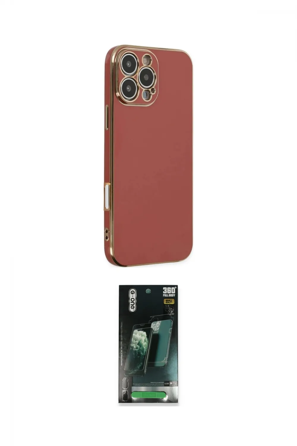 ieg™ iPhone 16 Pro Max Kılıf Yankı Serisi - Siyah 360 Mat Full Body Arka Koruyucu