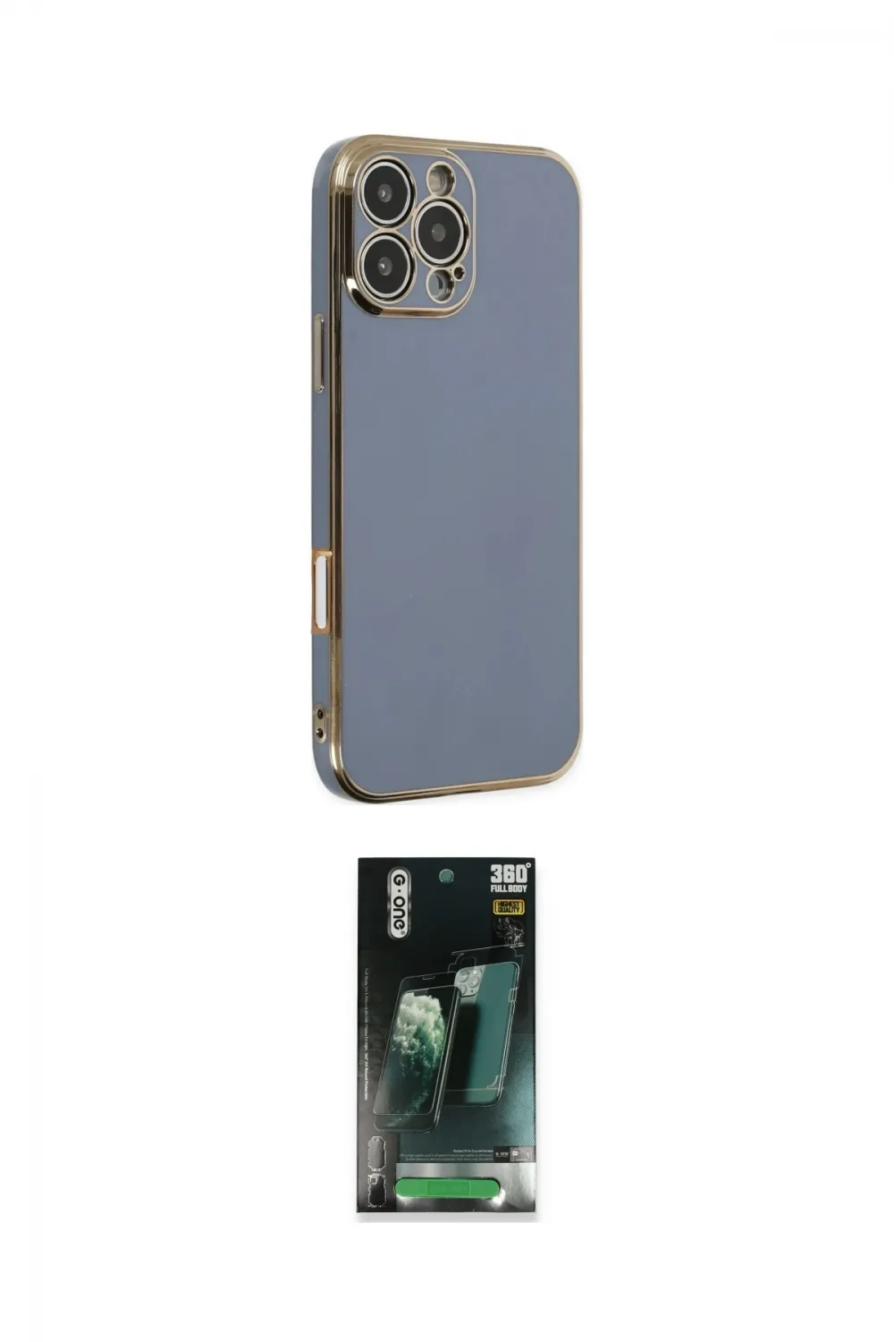ieg™ iPhone 16 Pro Max Kılıf Yankı Serisi - Siyah 360 Mat Full Body Arka Koruyucu