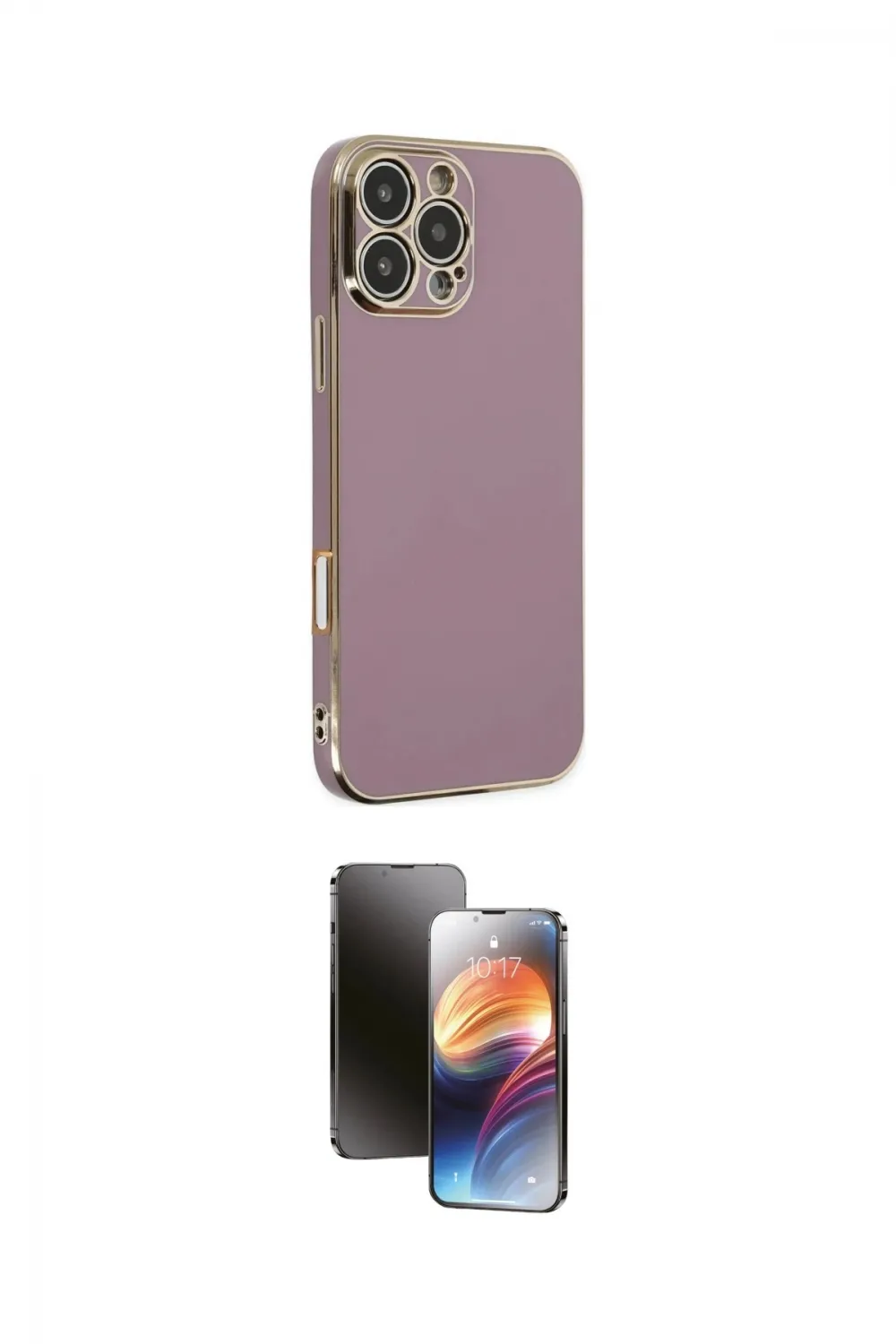 ieg™ iPhone 16 Pro Max Kılıf Yankı Serisi - Siyah 3D Antistatik Mat Seramik Nano Ekran Koruyucu
