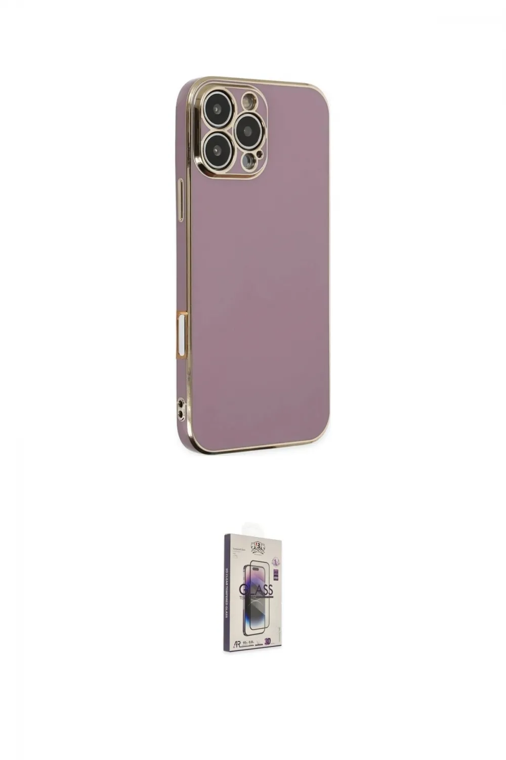 ieg™ iPhone 16 Pro Max Kılıf Yankı Serisi - Siyah Bilvis 3D Cam Ekran Koruyucu