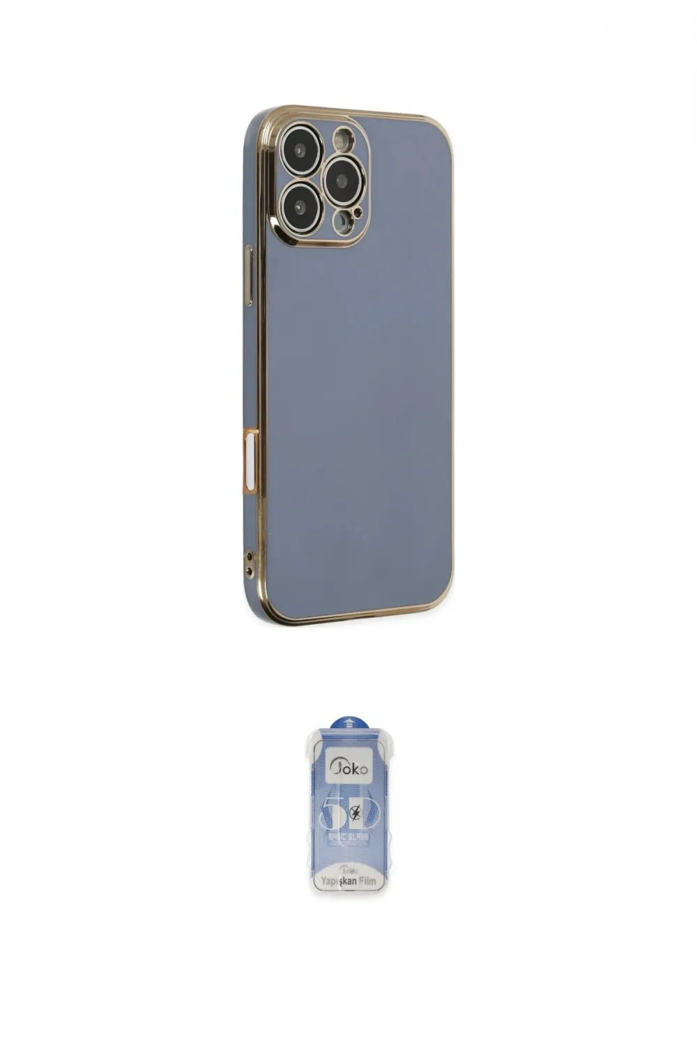ieg™ iPhone 16 Pro Max Kılıf Yankı Serisi - Siyah Joko Magic 5D Cam