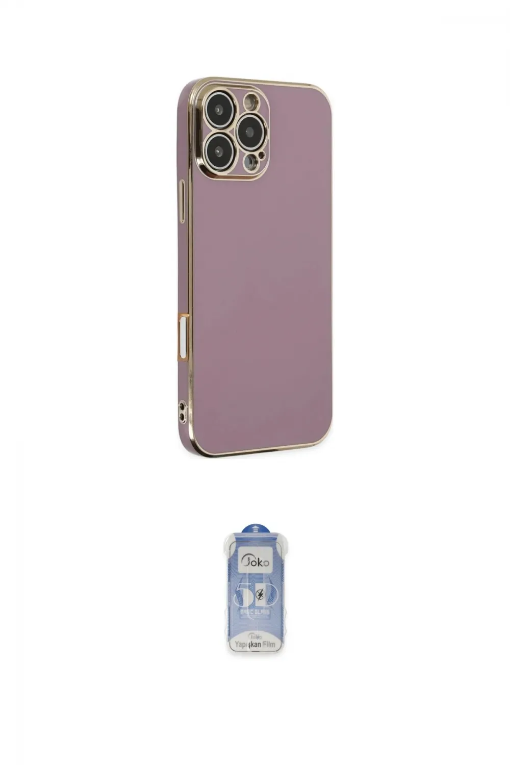 ieg™ iPhone 16 Pro Max Kılıf Yankı Serisi - Siyah Joko Magic 5D Cam