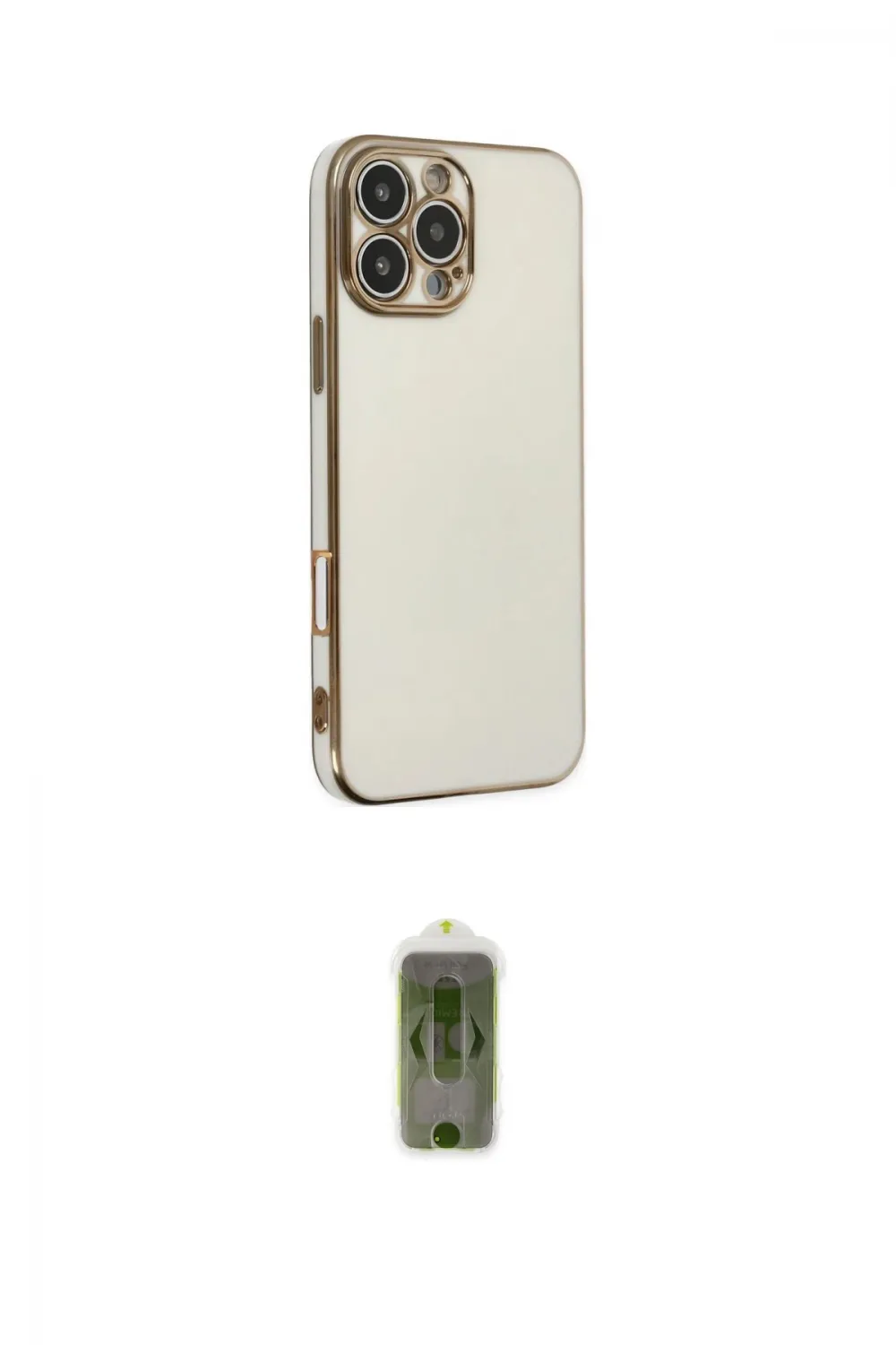 ieg™ iPhone 16 Pro Max Kılıf Yankı Serisi - Siyah Joko Magic 5D Hayalet Cam