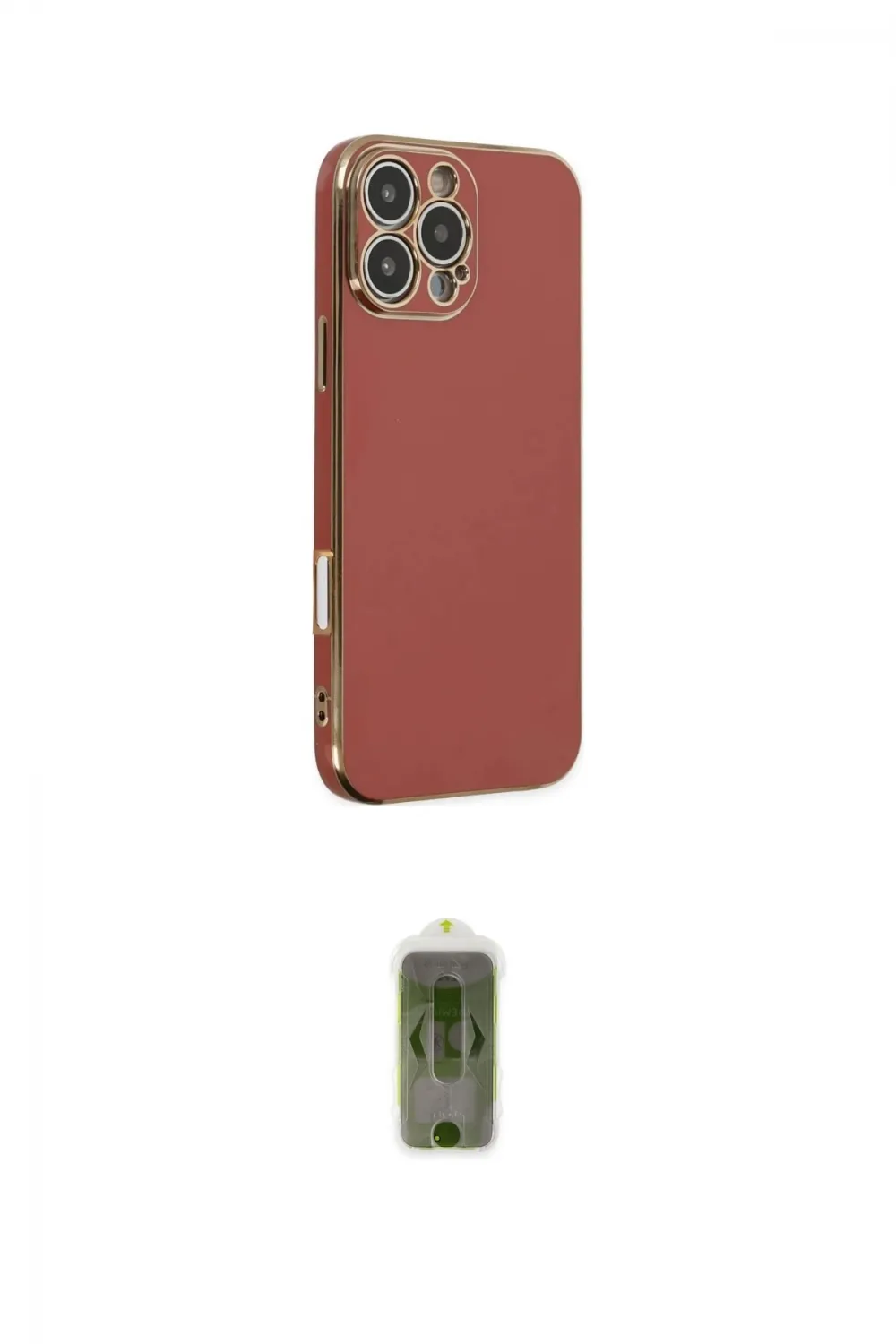 ieg™ iPhone 16 Pro Max Kılıf Yankı Serisi - Siyah Joko Magic 5D Hayalet Cam