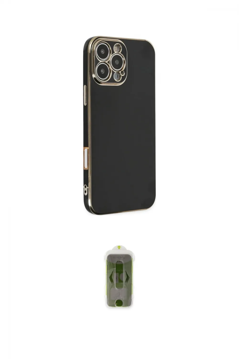 ieg™ iPhone 16 Pro Max Kılıf Yankı Serisi - Siyah Joko Magic 5D Hayalet Cam