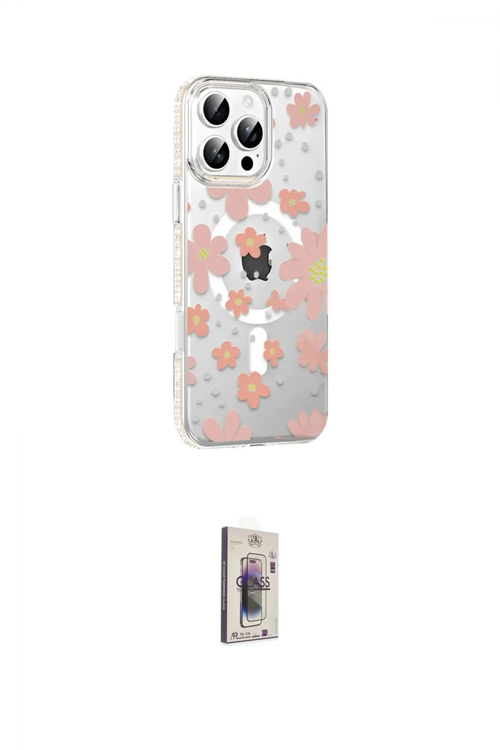 ieg™ iPhone 16 Pro Max Kılıf Yörünge Işık Prime - Siyah Bilvis 3D Cam Ekran Koruyucu