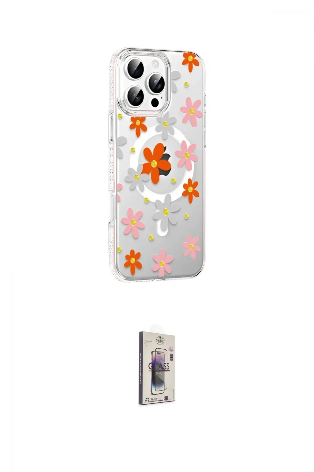 ieg™ iPhone 16 Pro Max Kılıf Yörünge Işık Prime - Siyah Bilvis 3D Cam Ekran Koruyucu