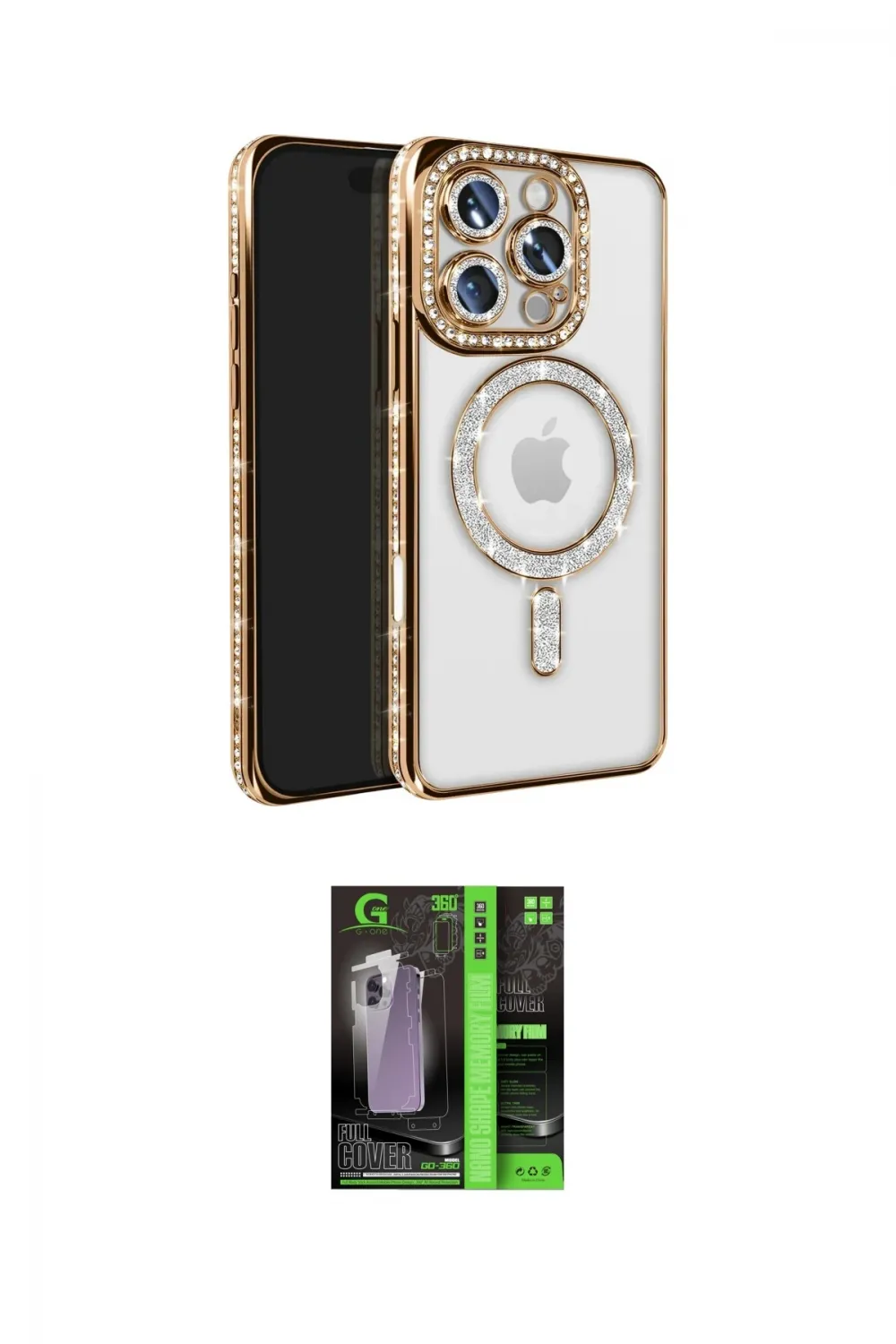 ieg™ iPhone 16 Pro Max Kılıf Zirve Doku Prime - Şeffaf 360 Full Body Arka Koruyucu