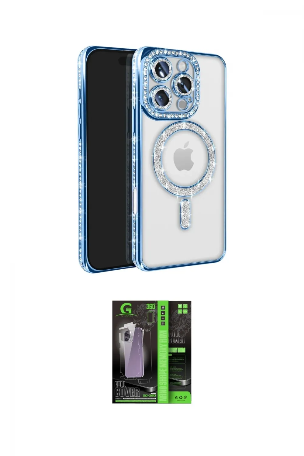 ieg™ iPhone 16 Pro Max Kılıf Zirve Doku Prime - Şeffaf 360 Full Body Arka Koruyucu