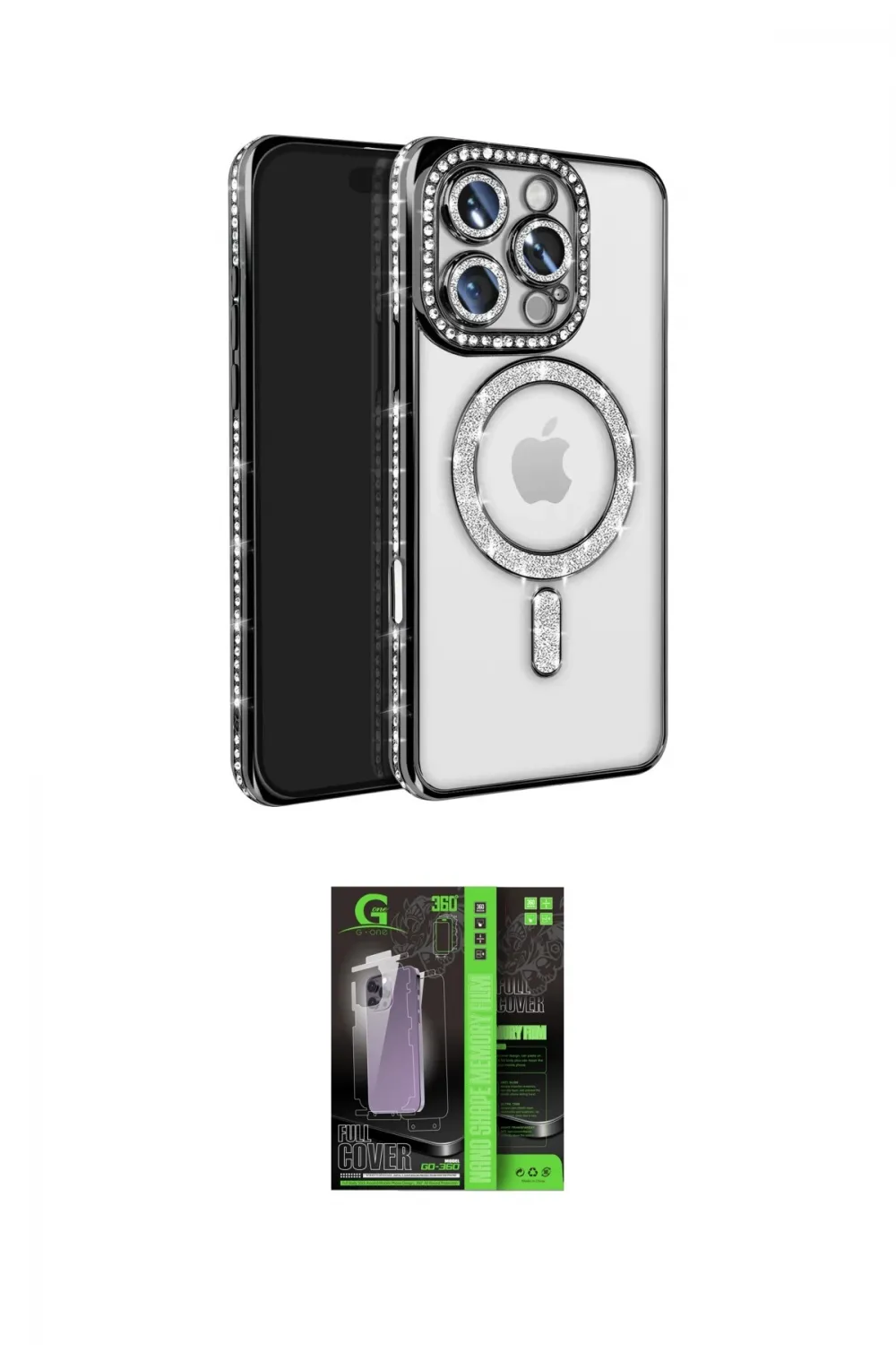 ieg™ iPhone 16 Pro Max Kılıf Zirve Doku Prime - Şeffaf 360 Full Body Arka Koruyucu