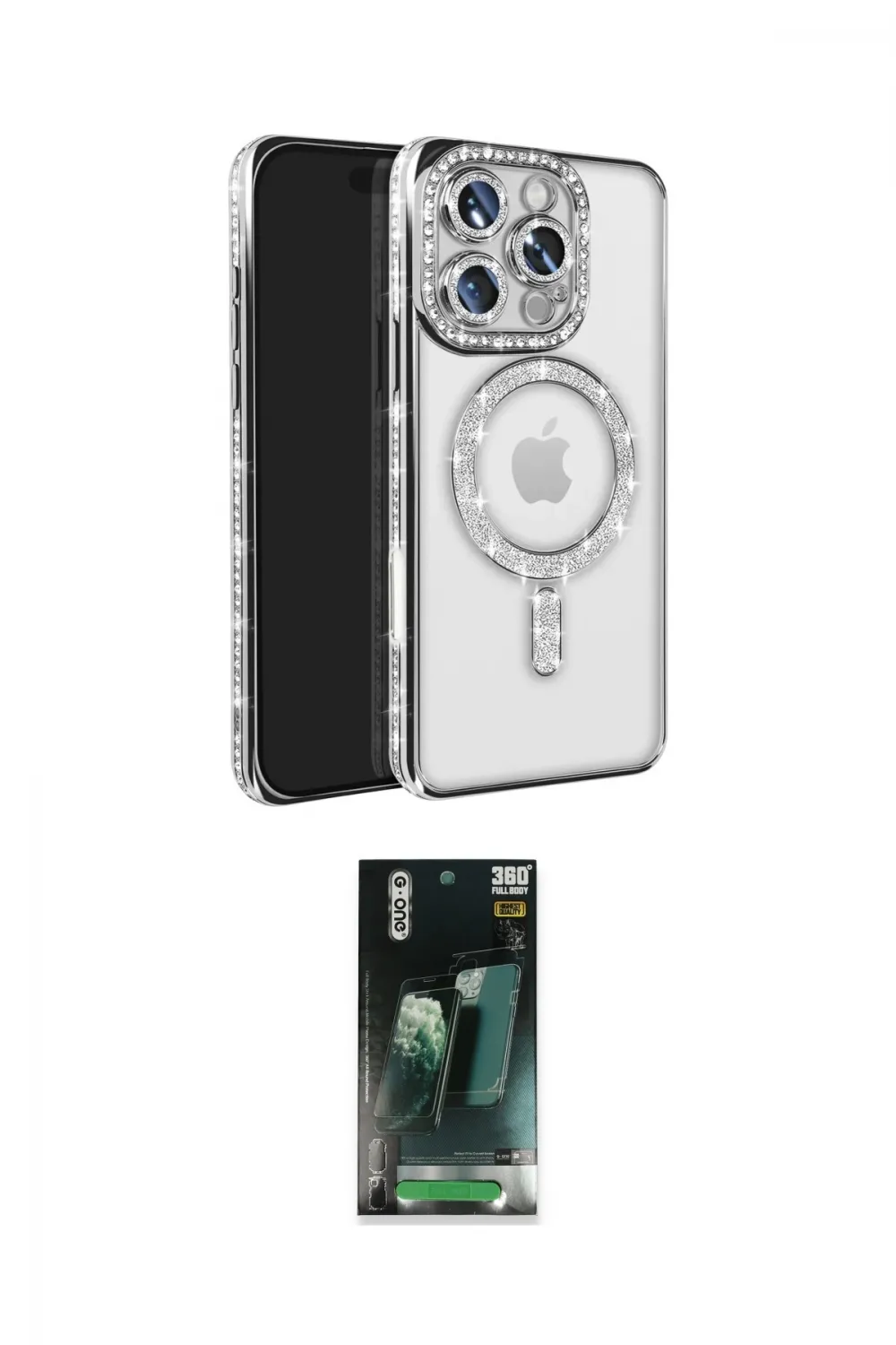 ieg™ iPhone 16 Pro Max Kılıf Zirve Doku Prime - Siyah 360 Mat Full Body Arka Koruyucu