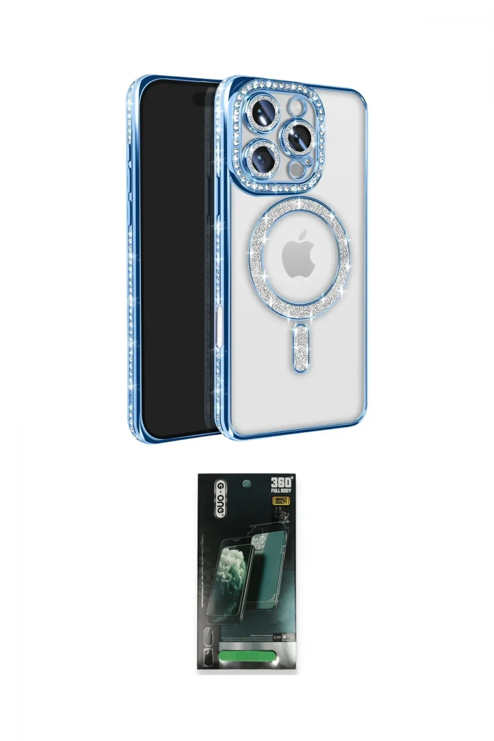 ieg™ iPhone 16 Pro Max Kılıf Zirve Doku Prime - Siyah 360 Mat Full Body Arka Koruyucu
