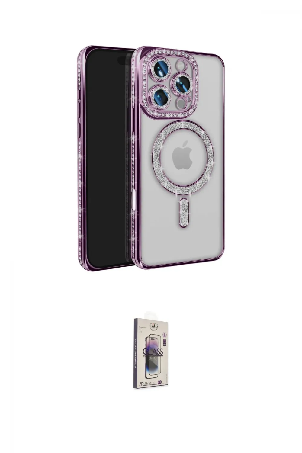 ieg™ iPhone 16 Pro Max Kılıf Zirve Doku Prime - Siyah Bilvis 3D Cam Ekran Koruyucu