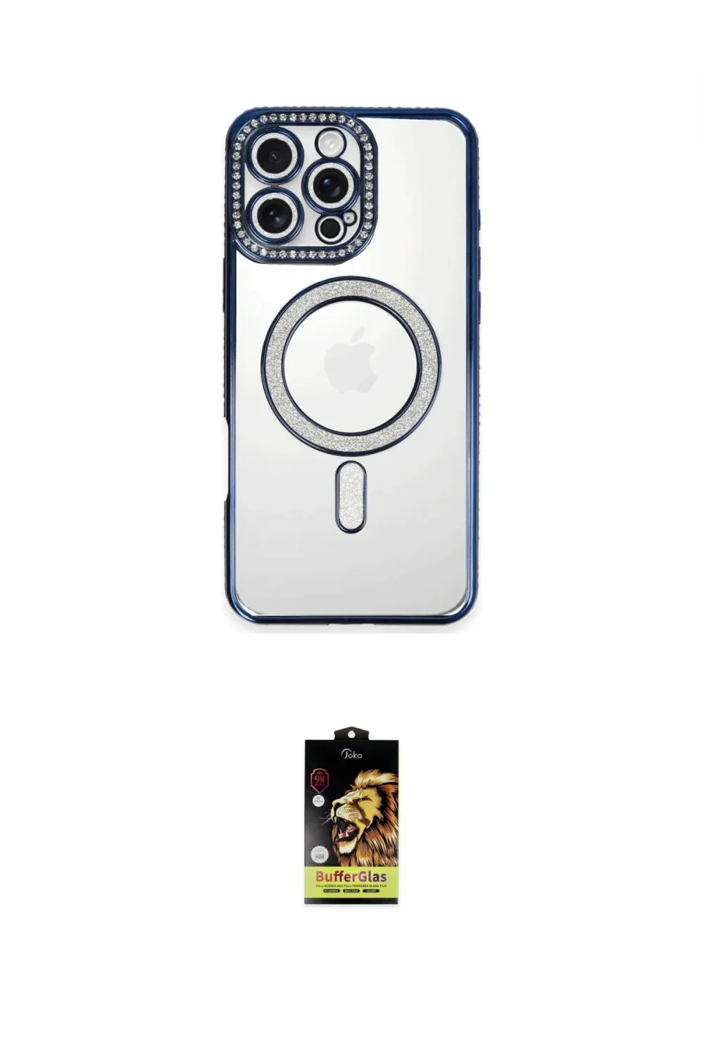ieg™ iPhone 16 Pro Max Kılıf Zirve Doku Prime - Siyah Buffer Cam Ekran Koruyucu