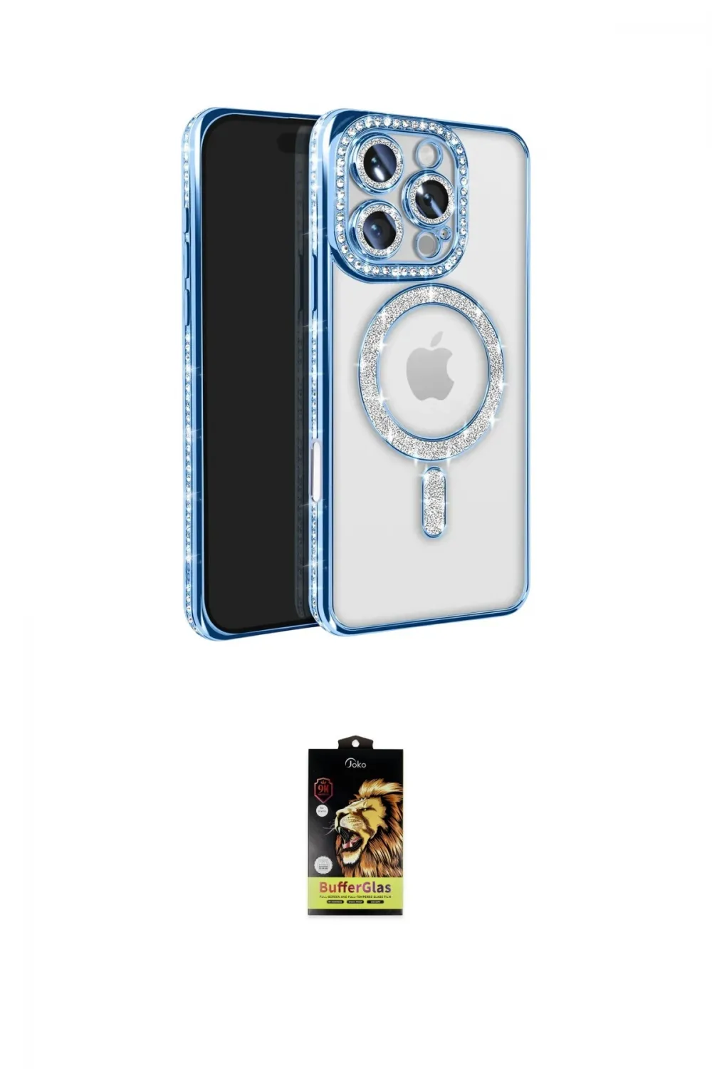 ieg™ iPhone 16 Pro Max Kılıf Zirve Doku Prime - Siyah Buffer Cam Ekran Koruyucu