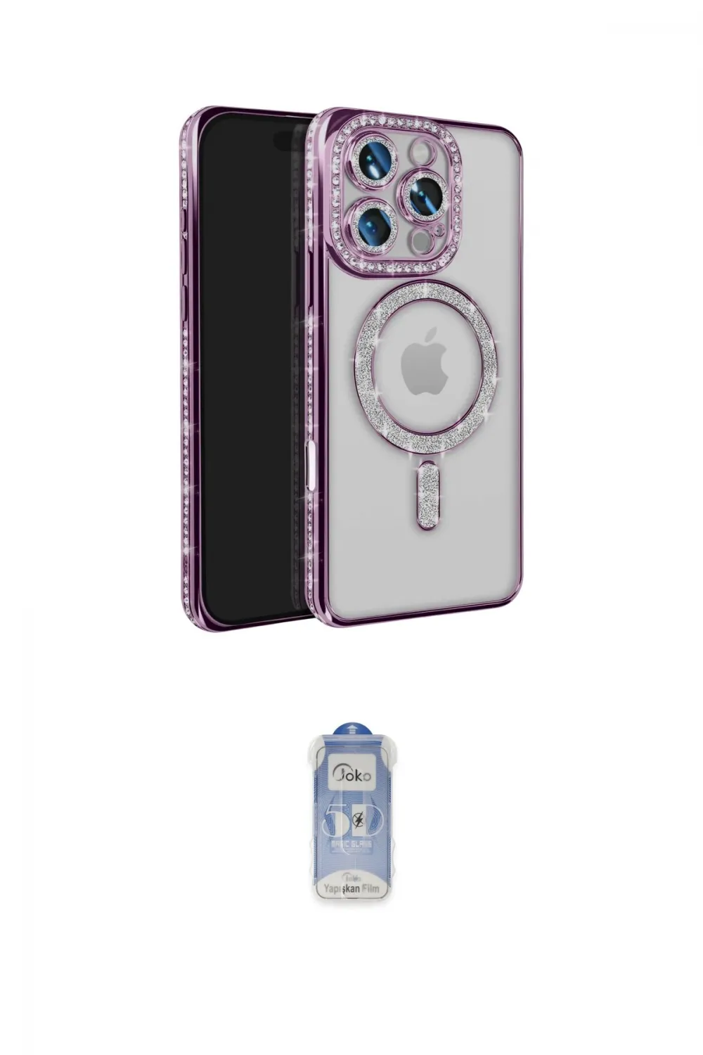 ieg™ iPhone 16 Pro Max Kılıf Zirve Doku Prime - Siyah Joko Magic 5D Cam