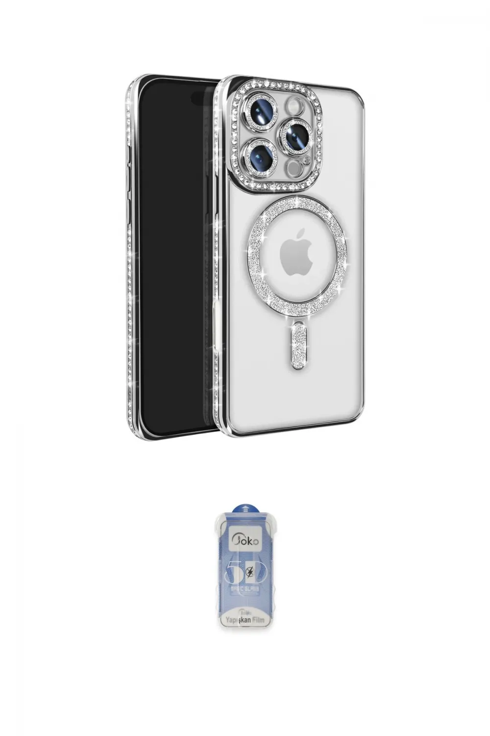 ieg™ iPhone 16 Pro Max Kılıf Zirve Doku Prime - Siyah Joko Magic 5D Cam