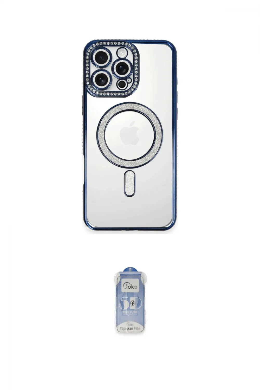 ieg™ iPhone 16 Pro Max Kılıf Zirve Doku Prime - Siyah Joko Magic 5D Cam