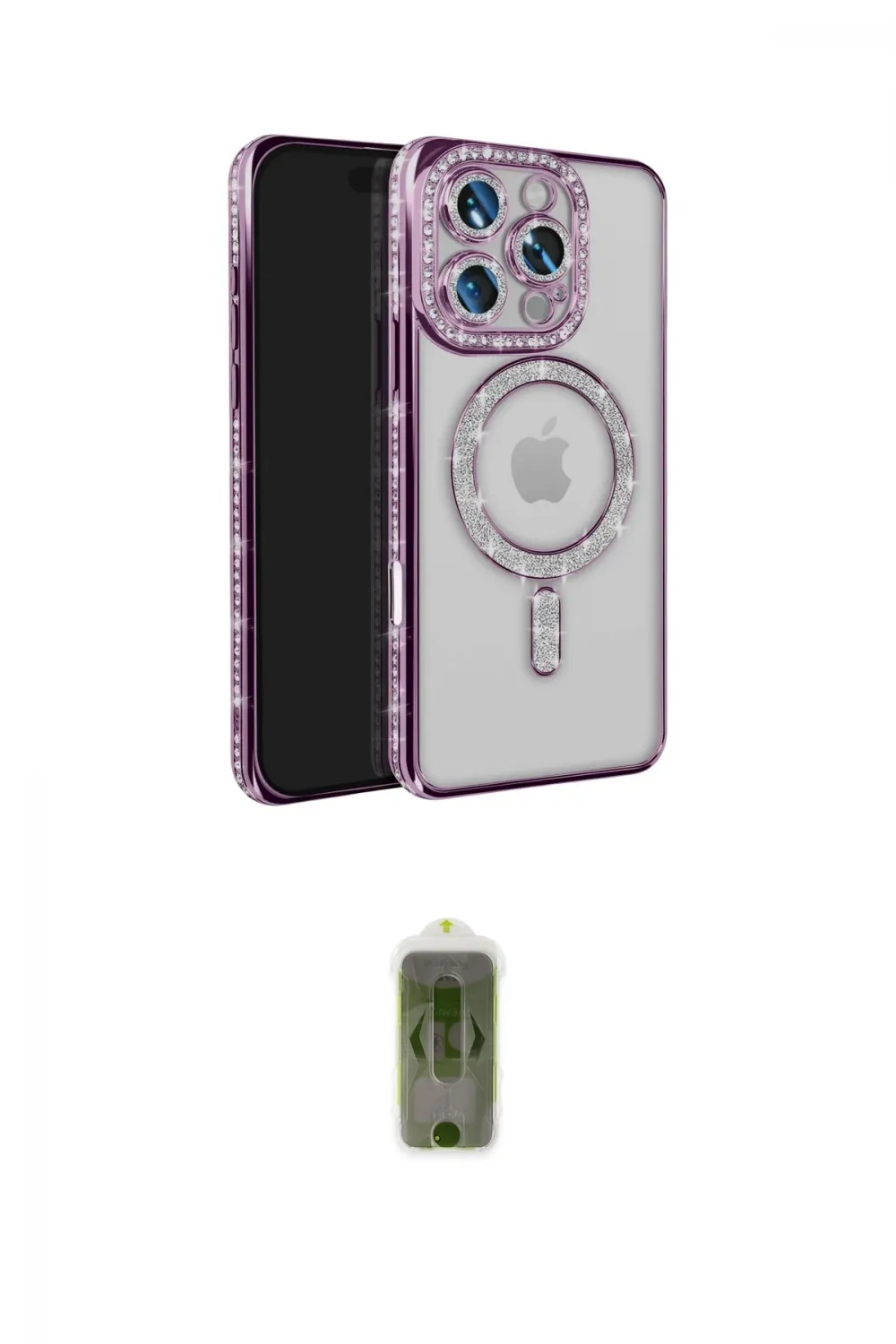 ieg™ iPhone 16 Pro Max Kılıf Zirve Doku Prime - Siyah Joko Magic 5D Hayalet Cam