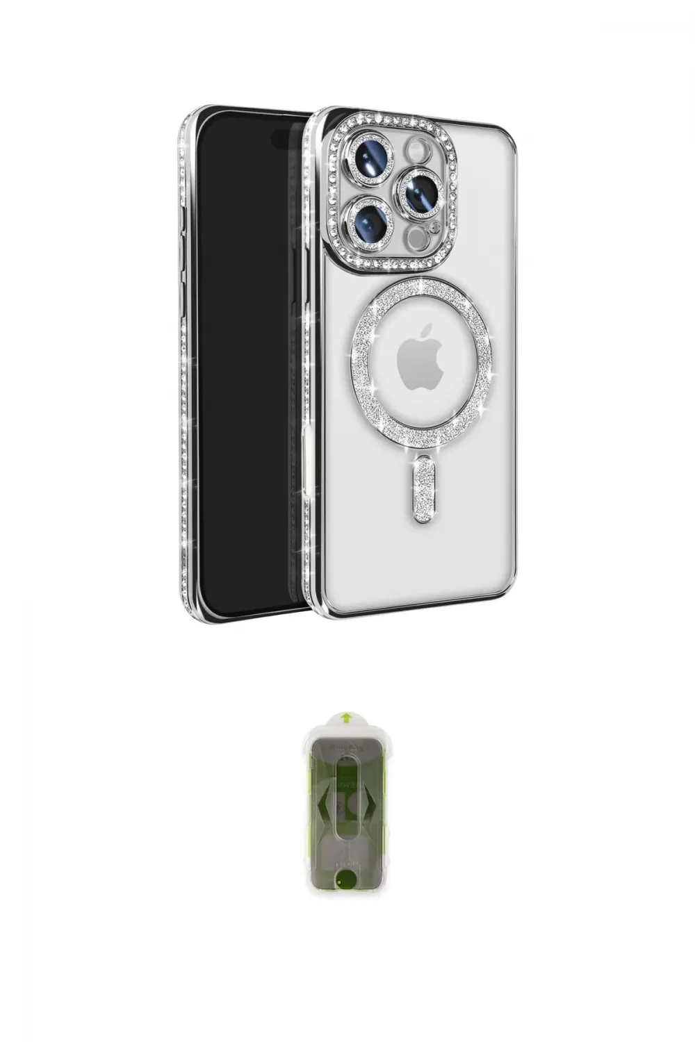 ieg™ iPhone 16 Pro Max Kılıf Zirve Doku Prime - Siyah Joko Magic 5D Hayalet Cam