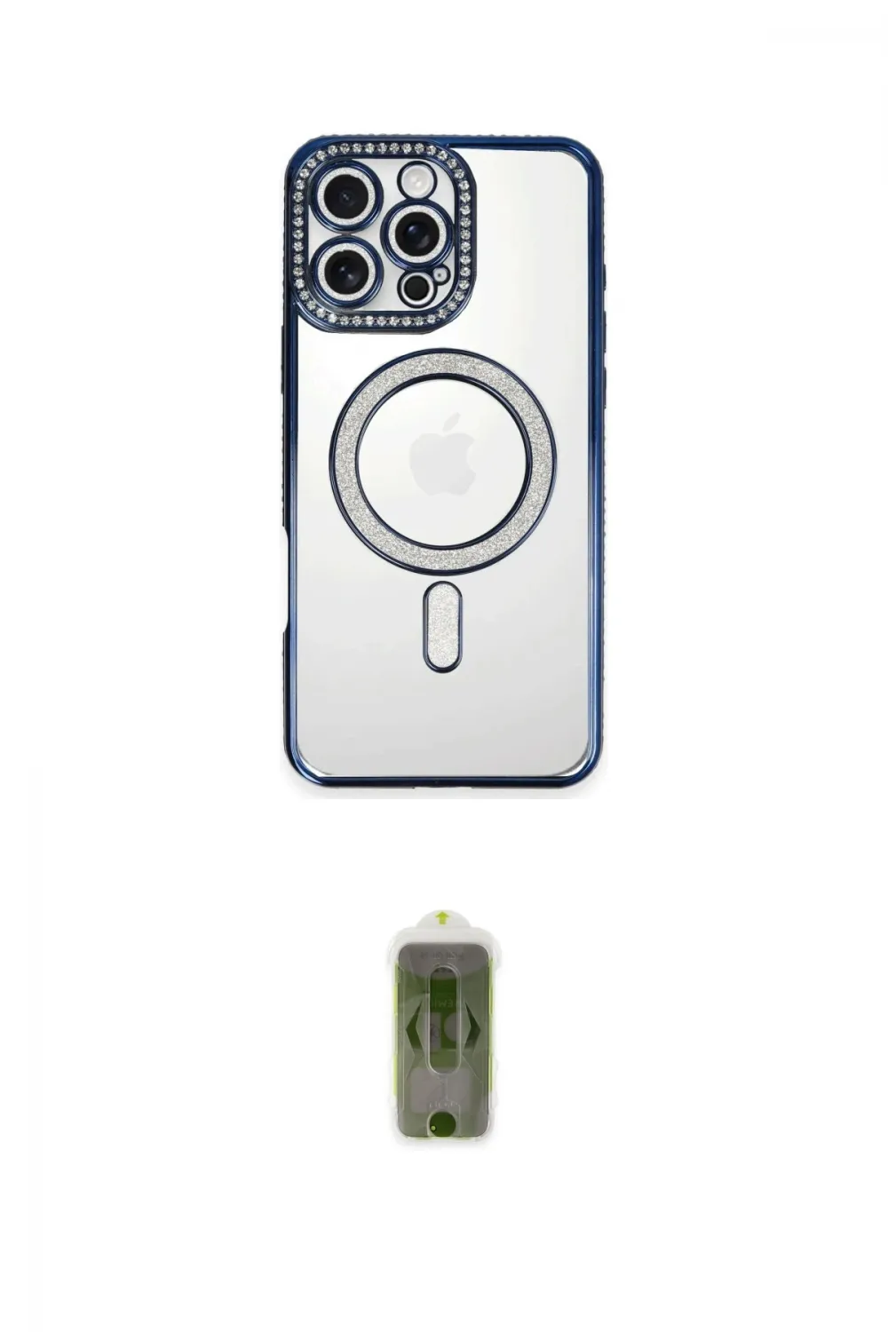 ieg™ iPhone 16 Pro Max Kılıf Zirve Doku Prime - Siyah Joko Magic 5D Hayalet Cam