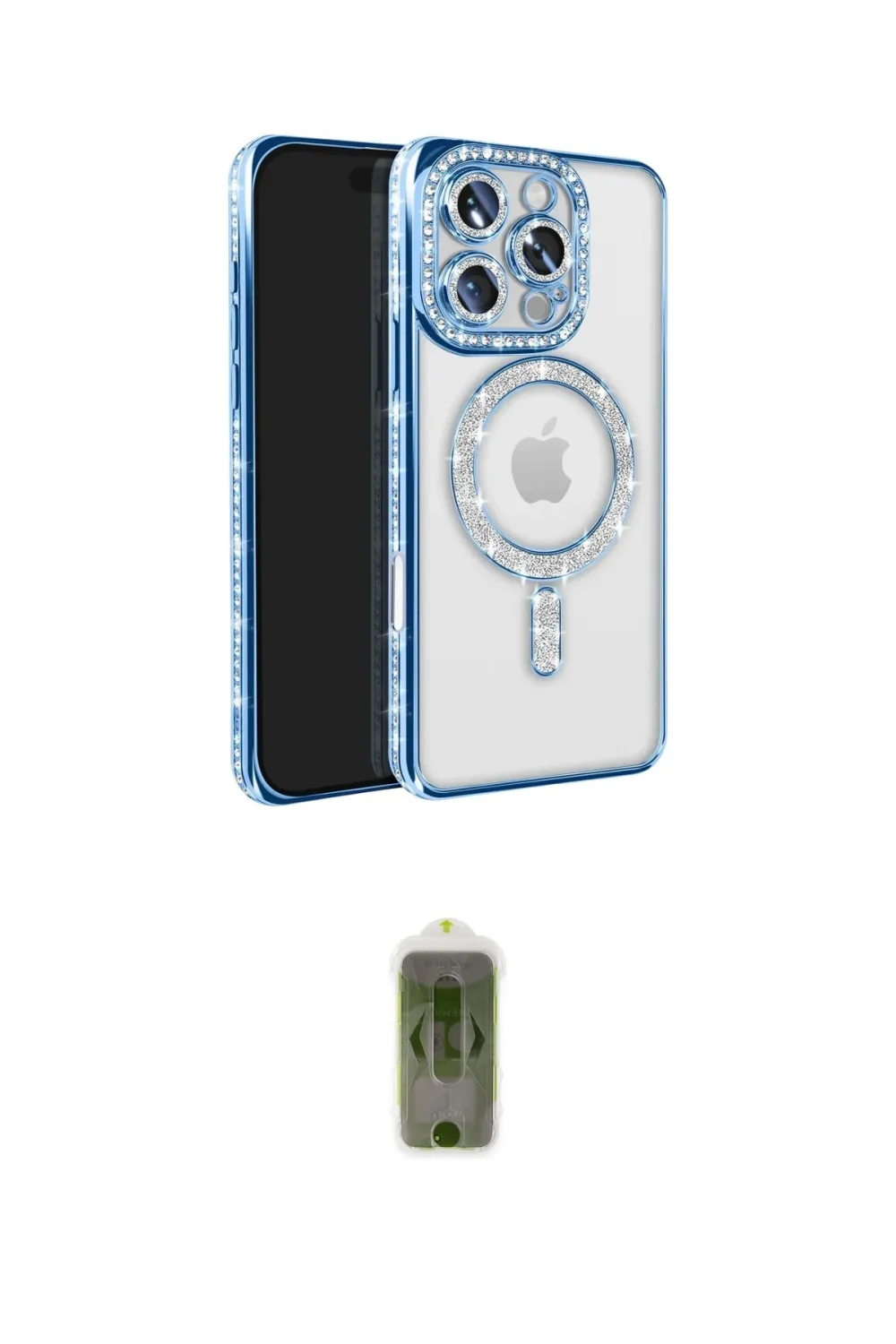 ieg™ iPhone 16 Pro Max Kılıf Zirve Doku Prime - Siyah Joko Magic 5D Hayalet Cam