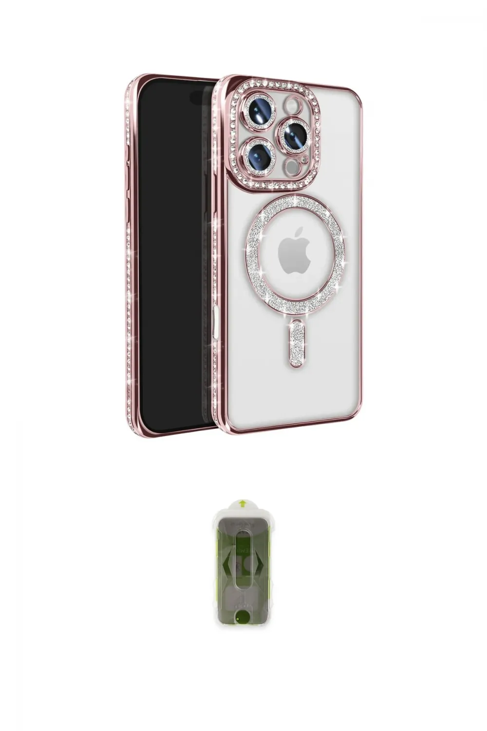 ieg™ iPhone 16 Pro Max Kılıf Zirve Doku Prime - Siyah Joko Magic 5D Hayalet Cam